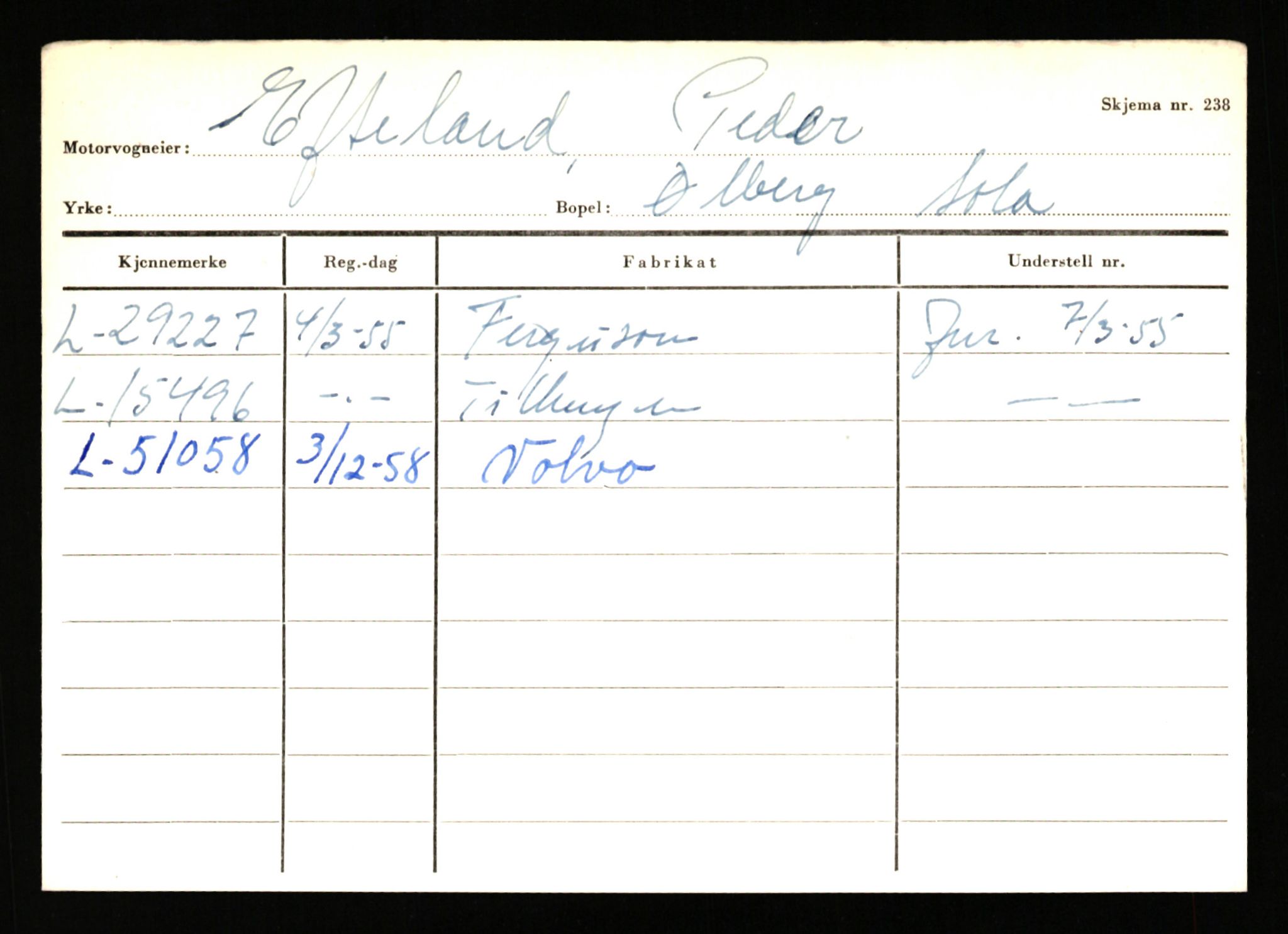 Stavanger trafikkstasjon, AV/SAST-A-101942/0/H/L0006: Dalva - Egersund, 1930-1971, p. 1791