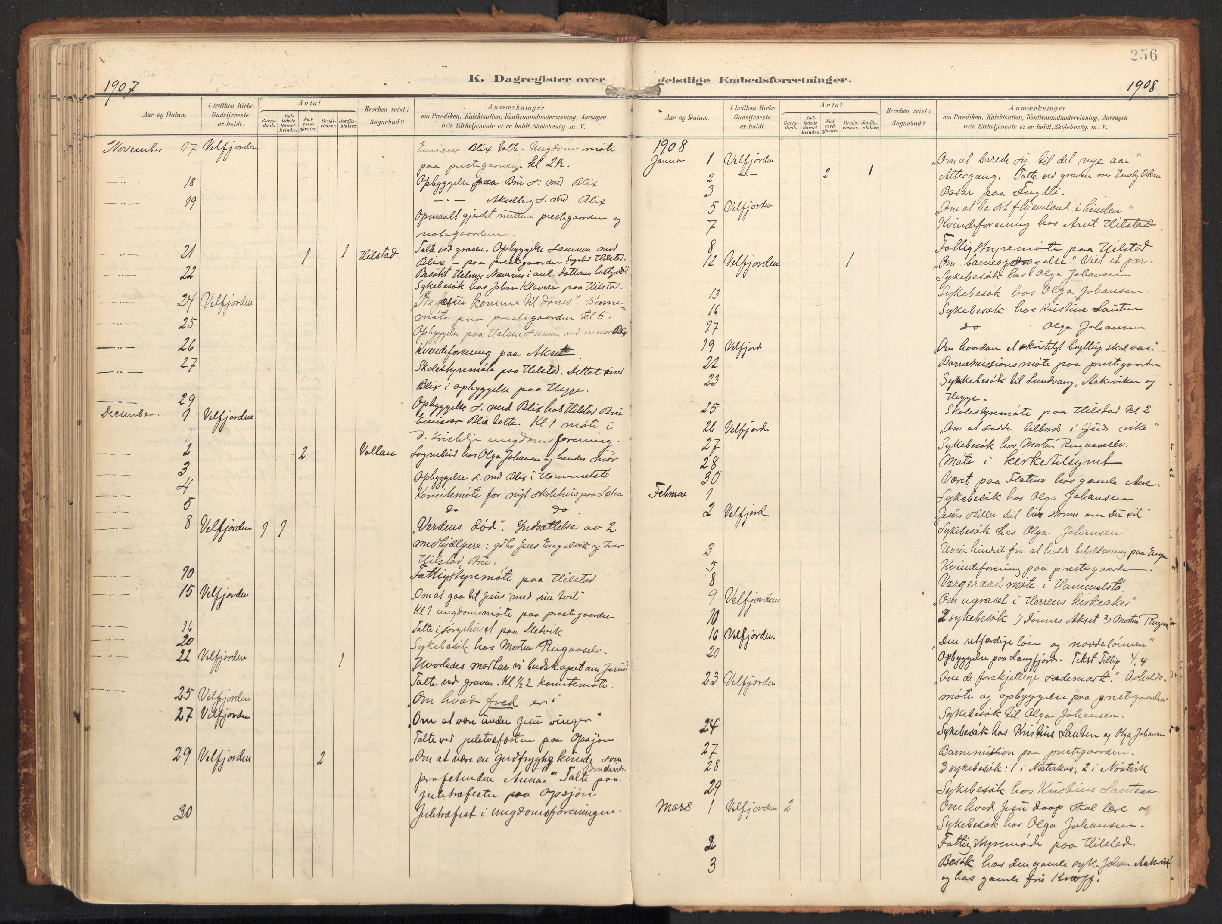 Ministerialprotokoller, klokkerbøker og fødselsregistre - Nordland, SAT/A-1459/814/L0227: Parish register (official) no. 814A08, 1899-1920, p. 256