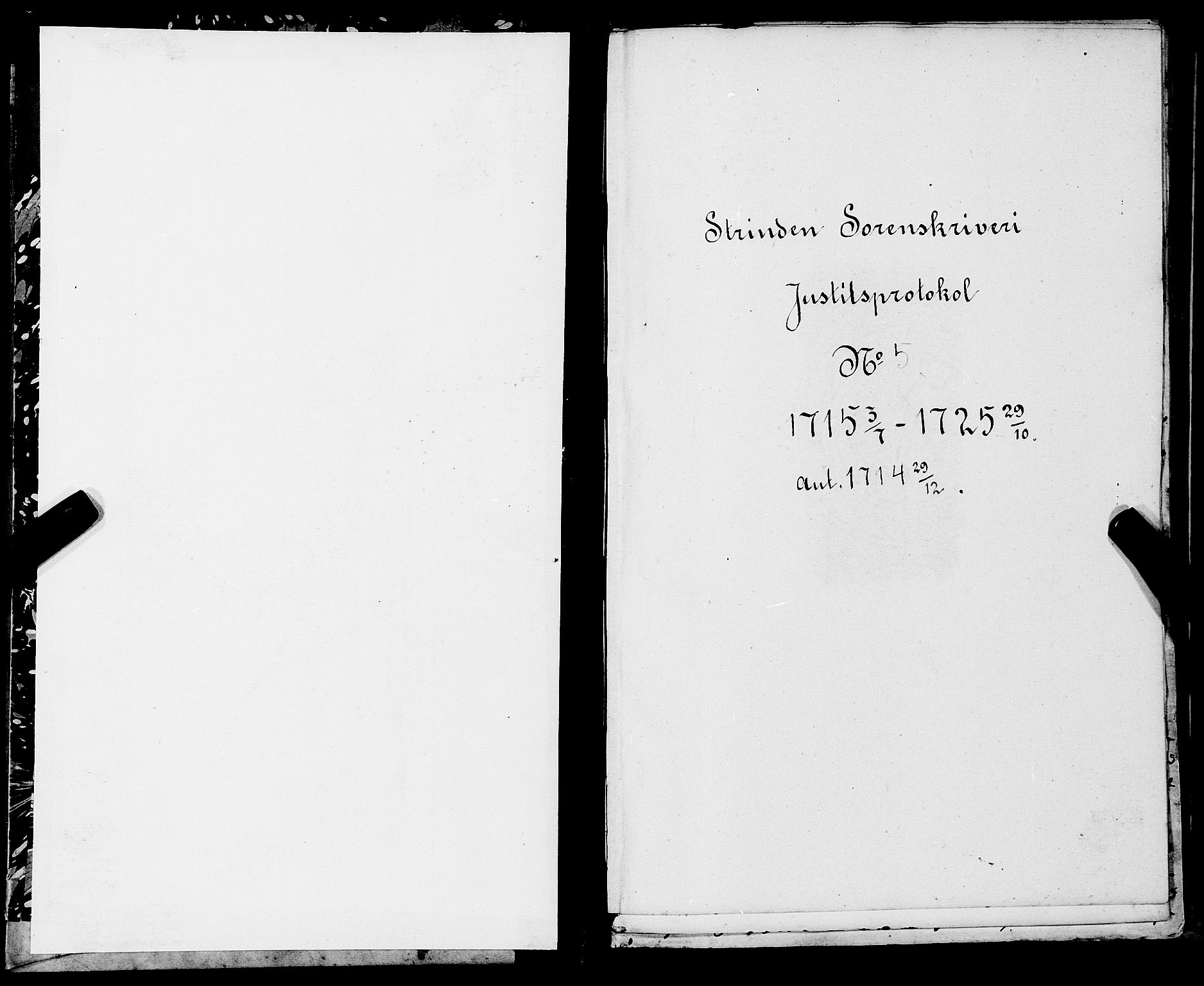 Strinda og Selbu sorenskriveri, SAT/A-0015/1/1A/L0006: Tingbok 5, 1715-1725