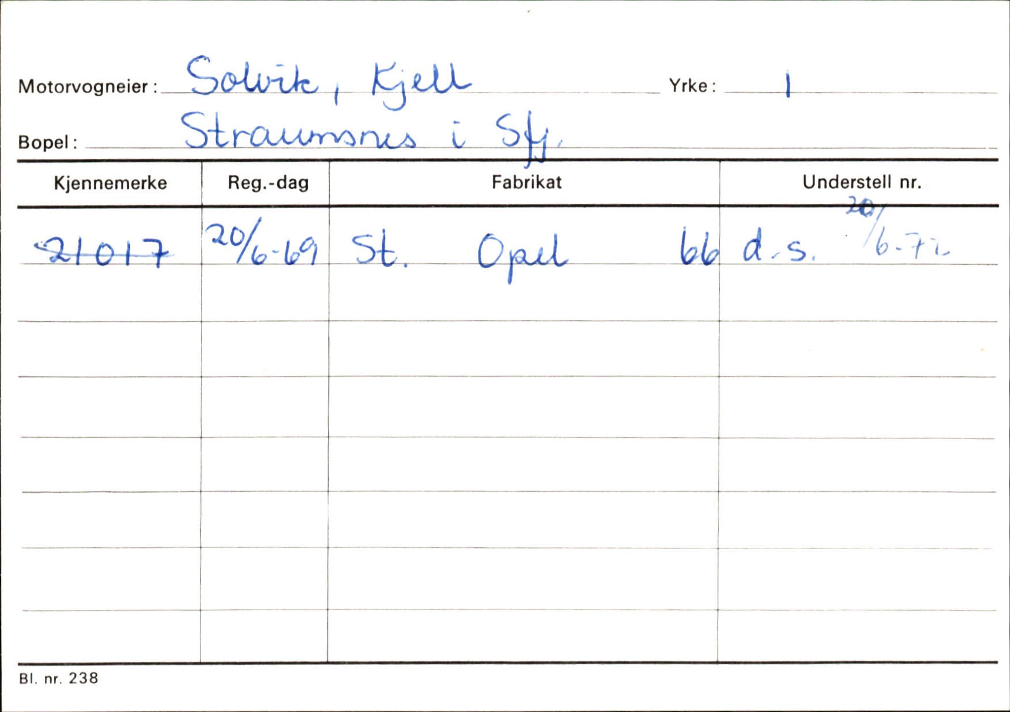 Statens vegvesen, Sogn og Fjordane vegkontor, SAB/A-5301/4/F/L0126: Eigarregister Fjaler M-Å. Leikanger A-Å, 1945-1975, p. 243