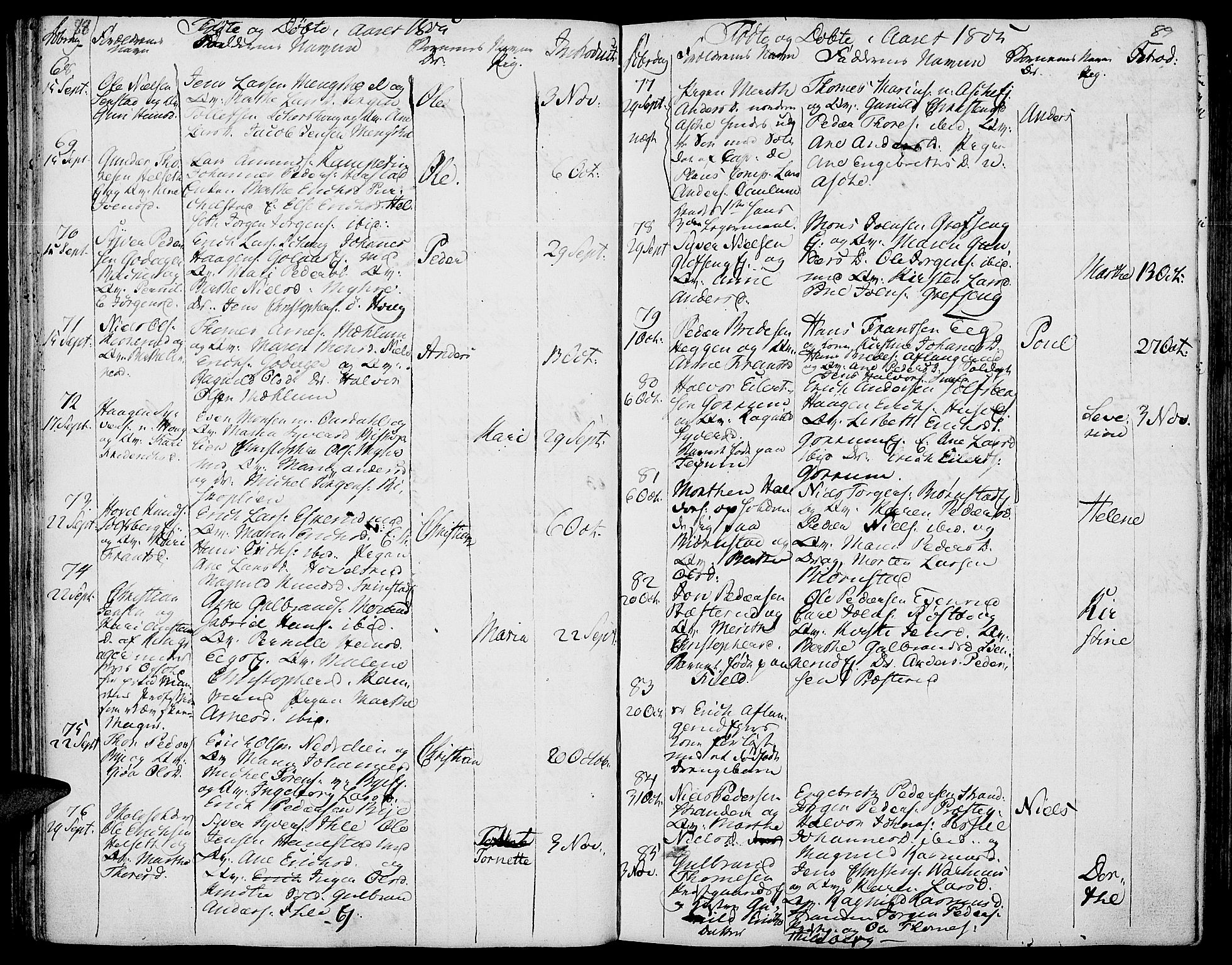 Nes prestekontor, Hedmark, AV/SAH-PREST-020/K/Ka/L0001: Parish register (official) no. 1, 1802-1814, p. 88-89