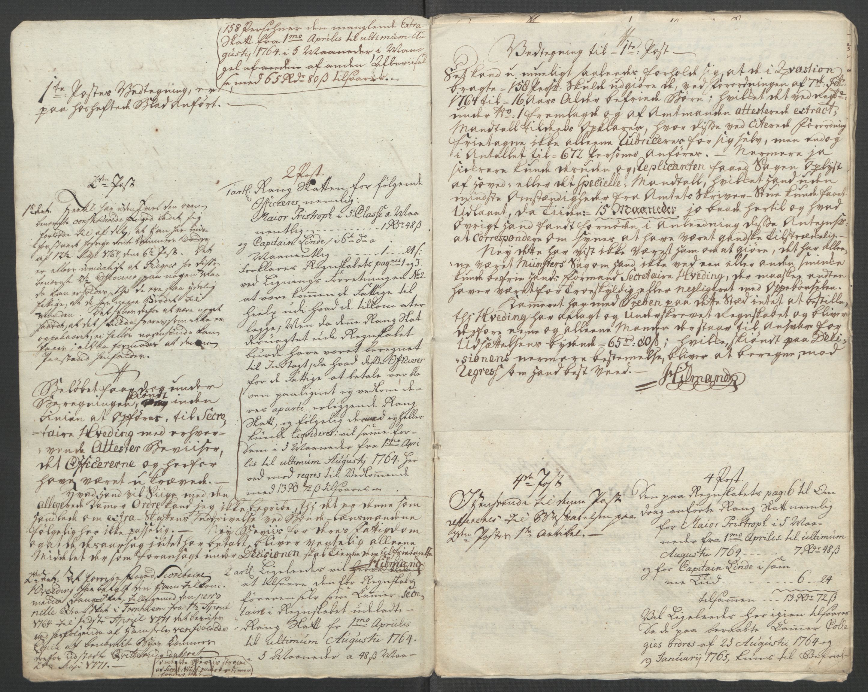 Rentekammeret inntil 1814, Reviderte regnskaper, Fogderegnskap, AV/RA-EA-4092/R46/L2835: Ekstraskatten Jæren og Dalane, 1762-1764, p. 442