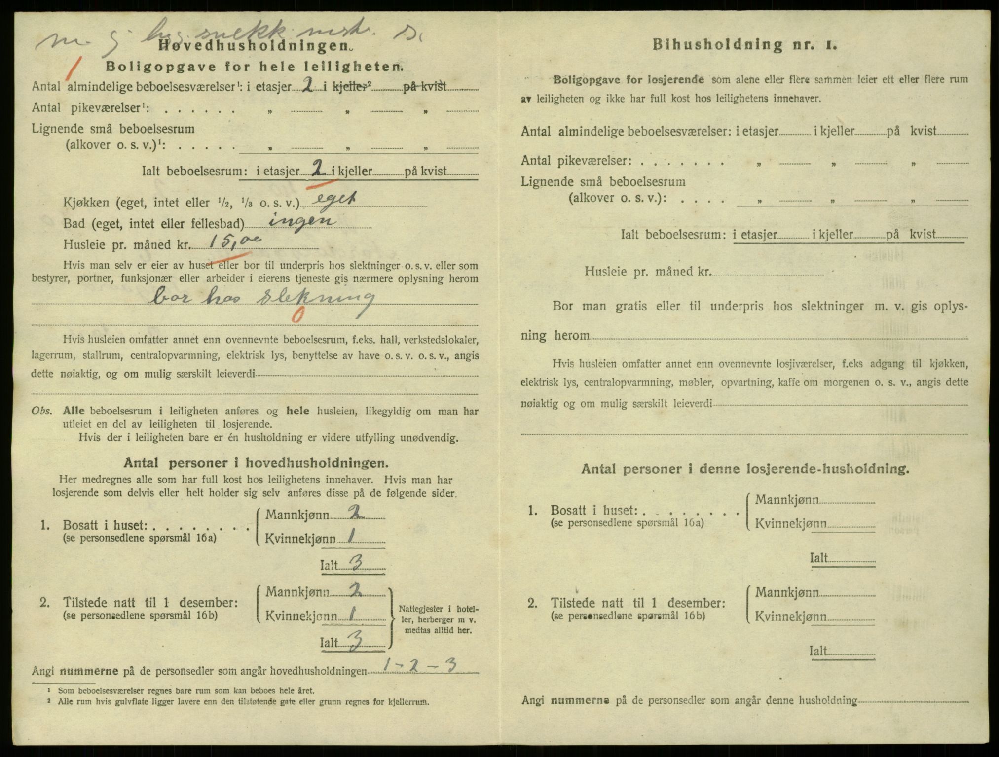 SAB, 1920 census for Bergen, 1920, p. 23354