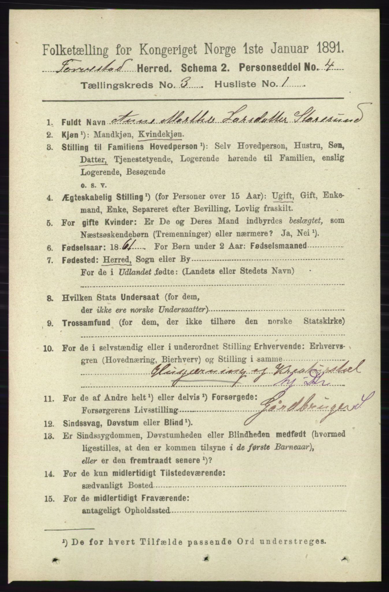 RA, 1891 census for 1152 Torvastad, 1891, p. 954