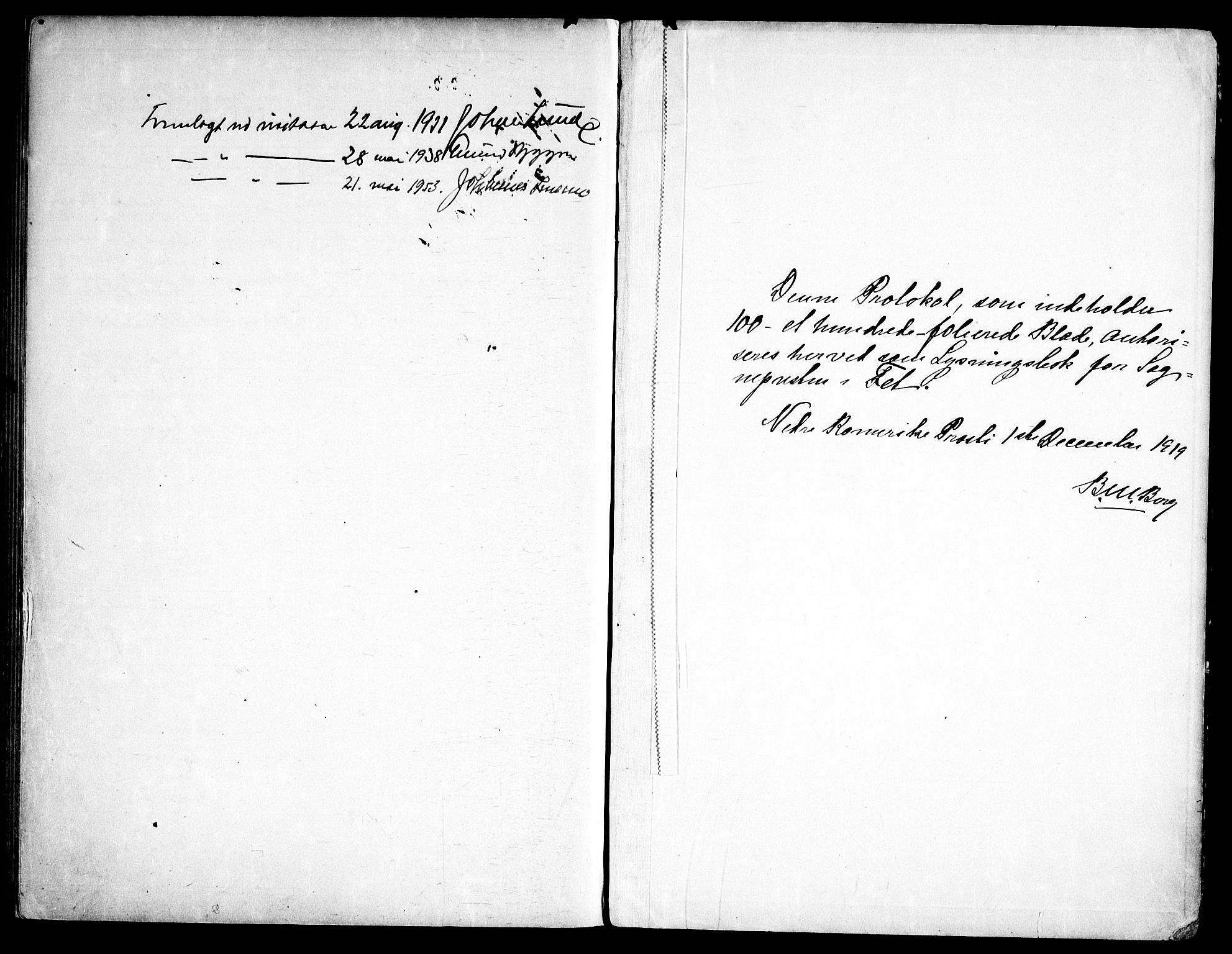 Fet prestekontor Kirkebøker, SAO/A-10370a/H/Ha/L0002: Banns register no. 2, 1919-1948