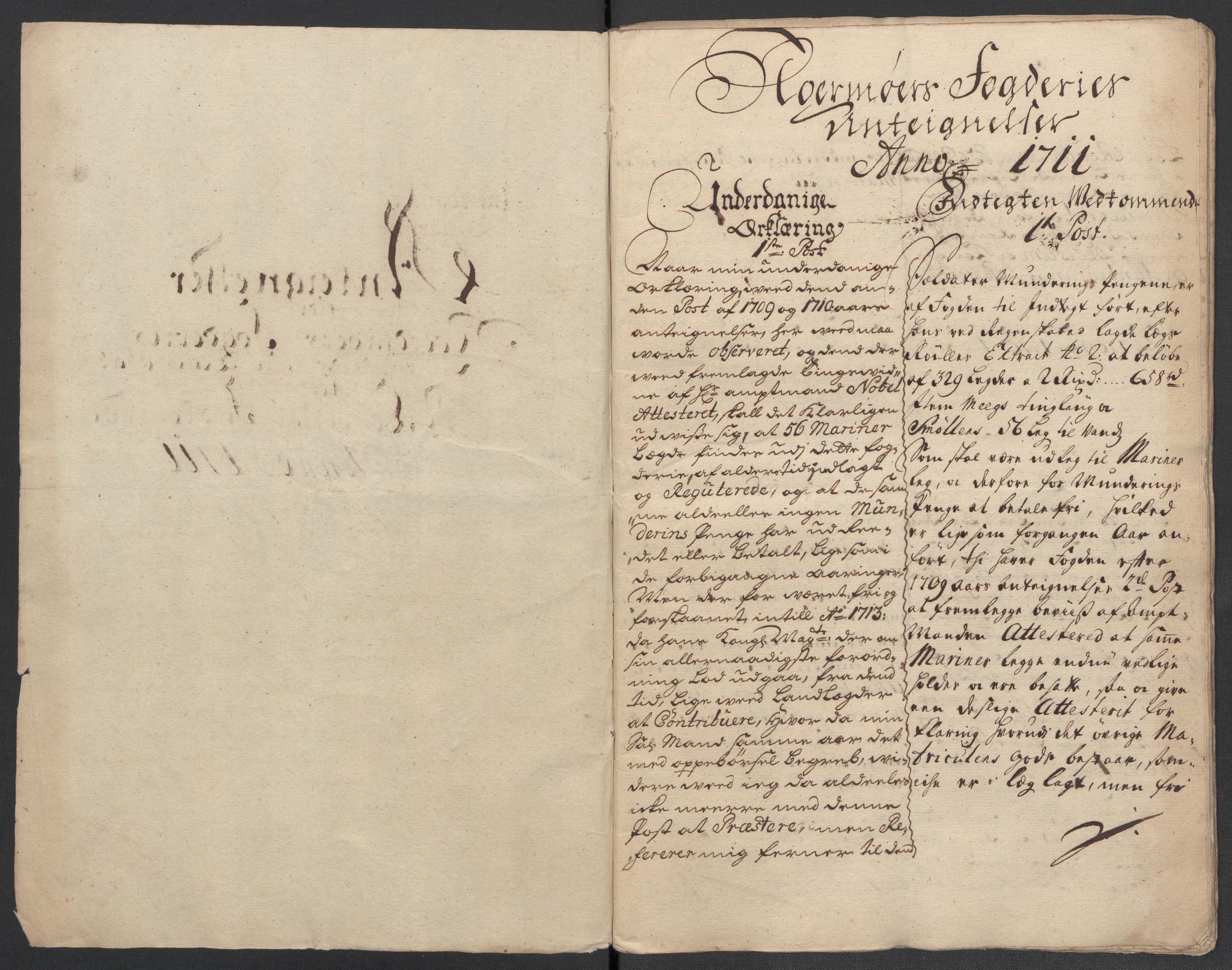 Rentekammeret inntil 1814, Reviderte regnskaper, Fogderegnskap, AV/RA-EA-4092/R56/L3745: Fogderegnskap Nordmøre, 1711, p. 420