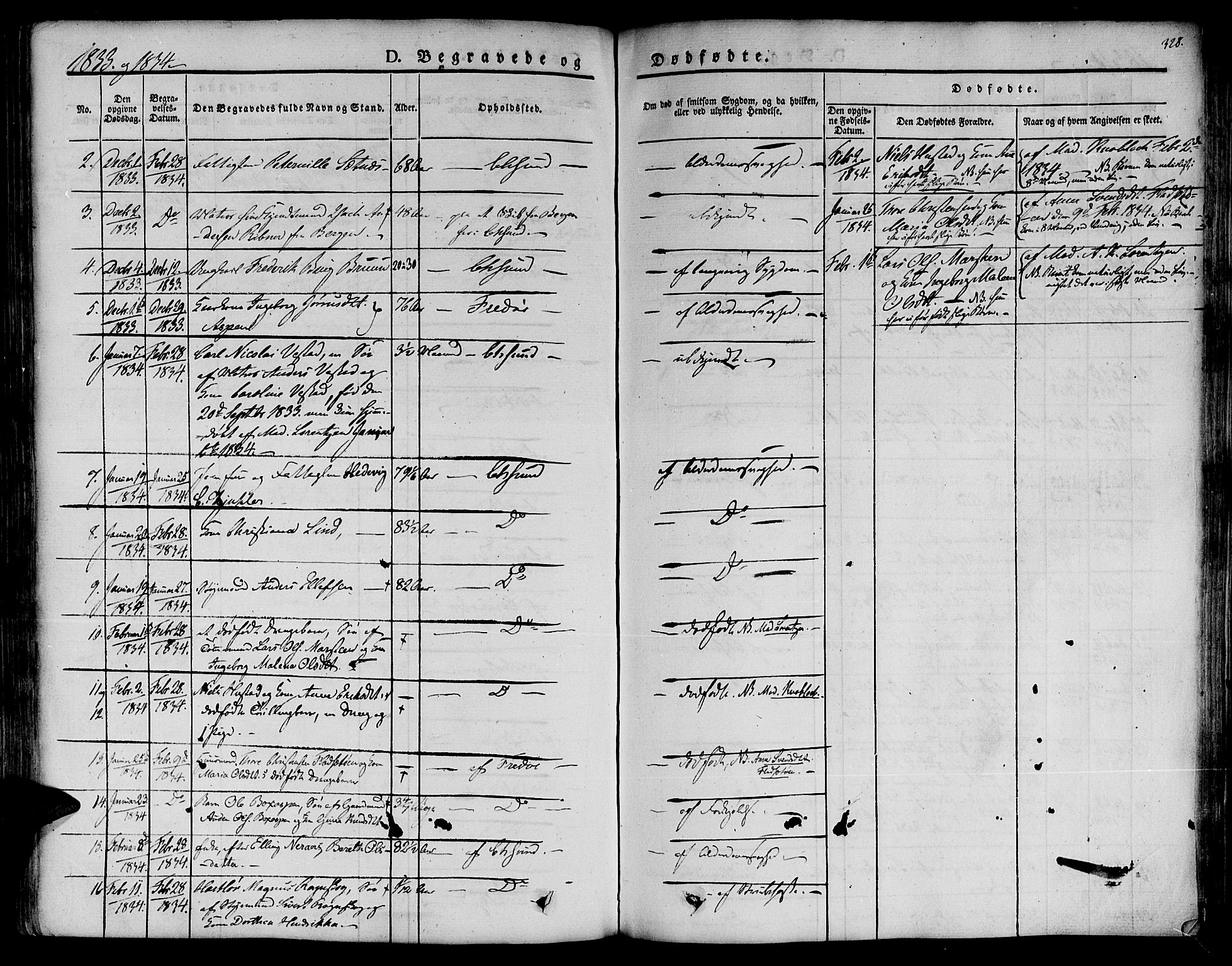 Ministerialprotokoller, klokkerbøker og fødselsregistre - Møre og Romsdal, AV/SAT-A-1454/572/L0843: Parish register (official) no. 572A06, 1832-1842, p. 328