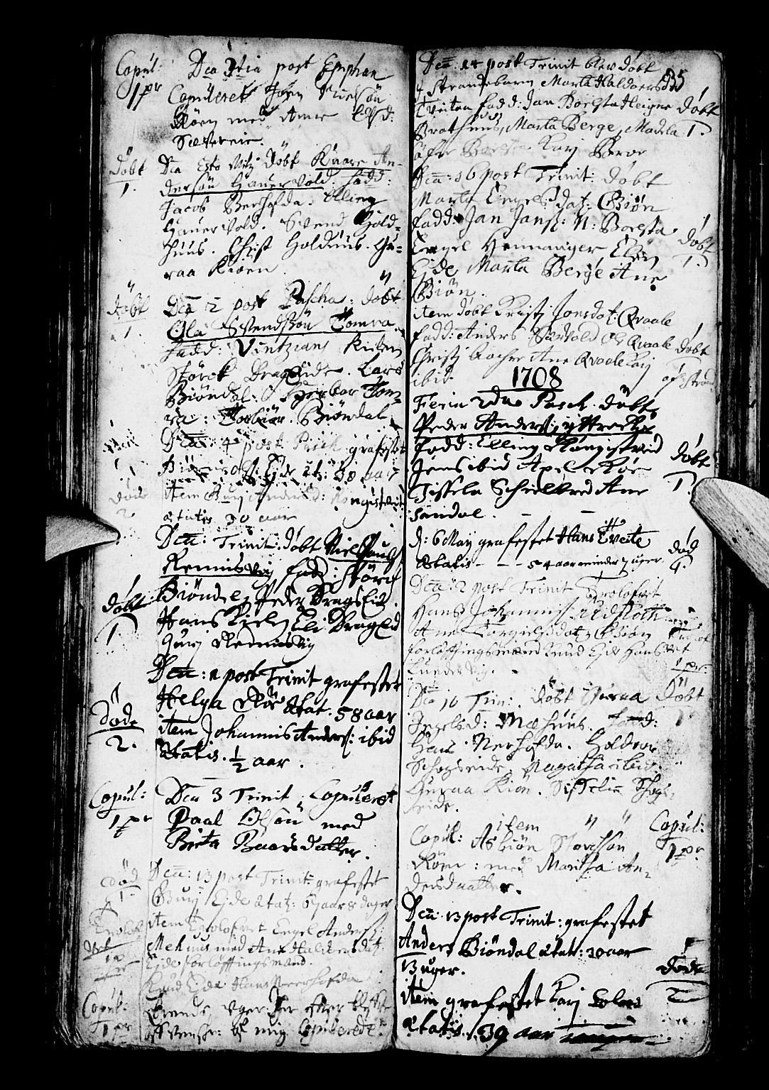 Os sokneprestembete, AV/SAB-A-99929: Parish register (official) no. A 3, 1669-1760, p. 35