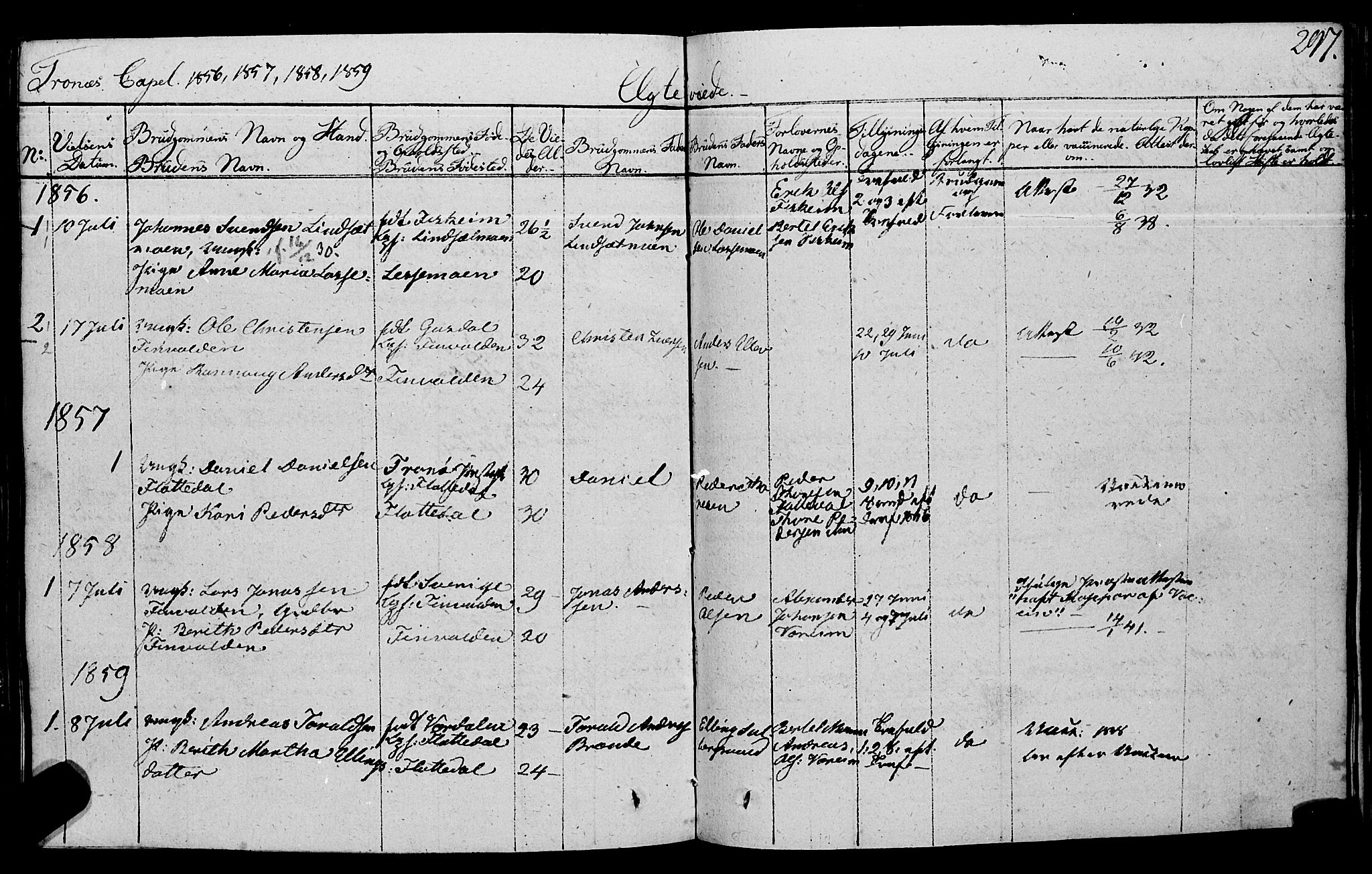 Ministerialprotokoller, klokkerbøker og fødselsregistre - Nord-Trøndelag, SAT/A-1458/762/L0538: Parish register (official) no. 762A02 /2, 1833-1879, p. 297
