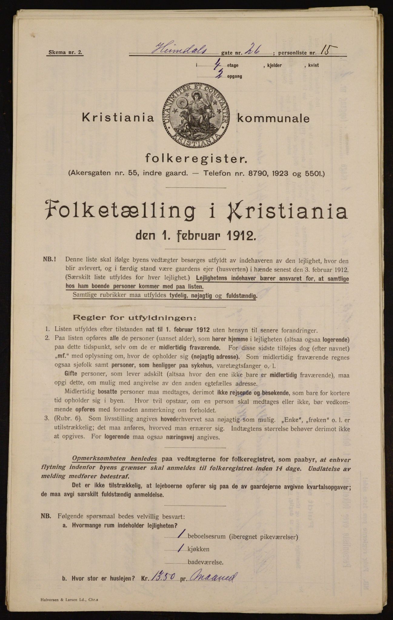 OBA, Municipal Census 1912 for Kristiania, 1912, p. 37209
