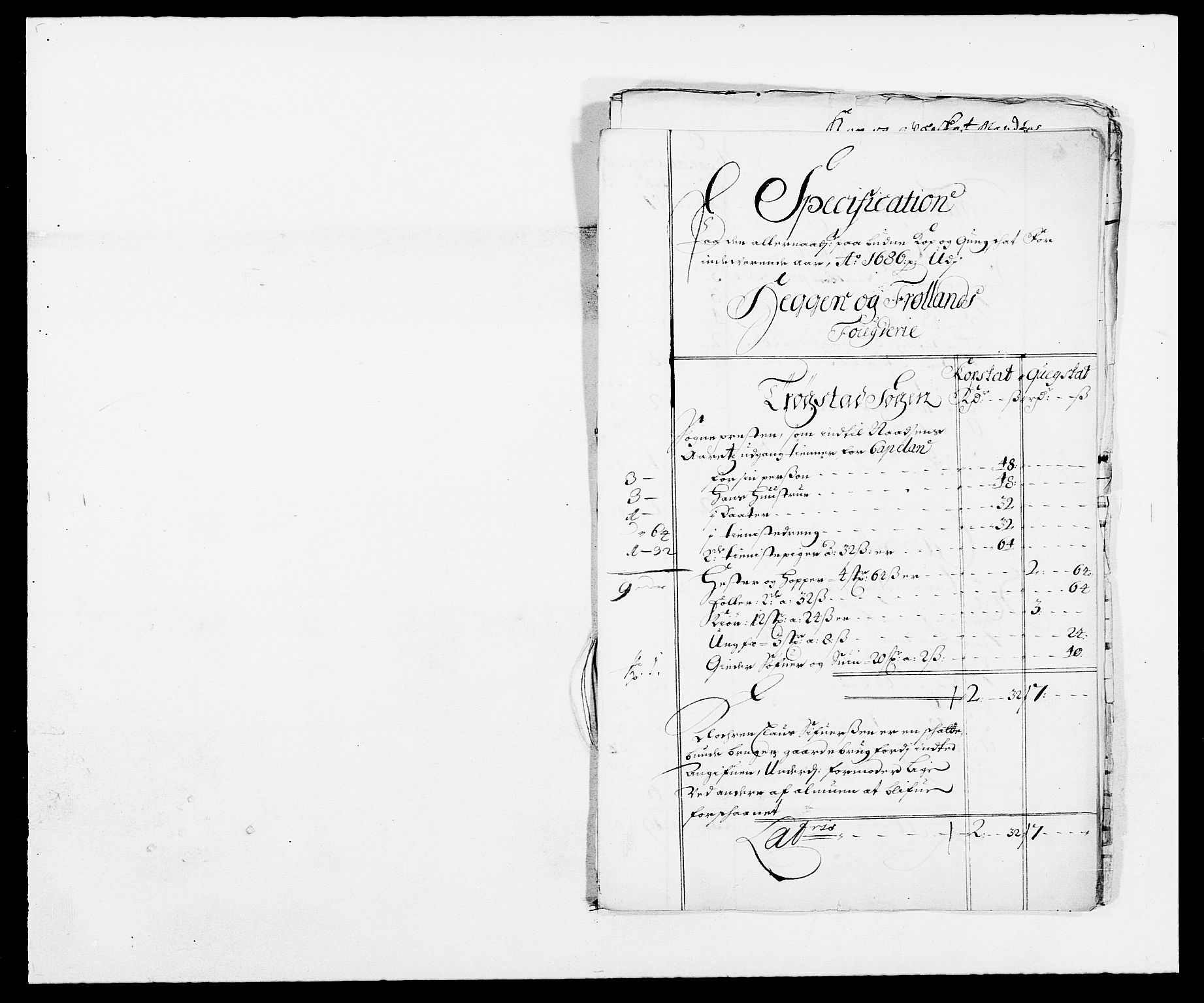 Rentekammeret inntil 1814, Reviderte regnskaper, Fogderegnskap, RA/EA-4092/R06/L0281: Fogderegnskap Heggen og Frøland, 1678-1686, p. 112