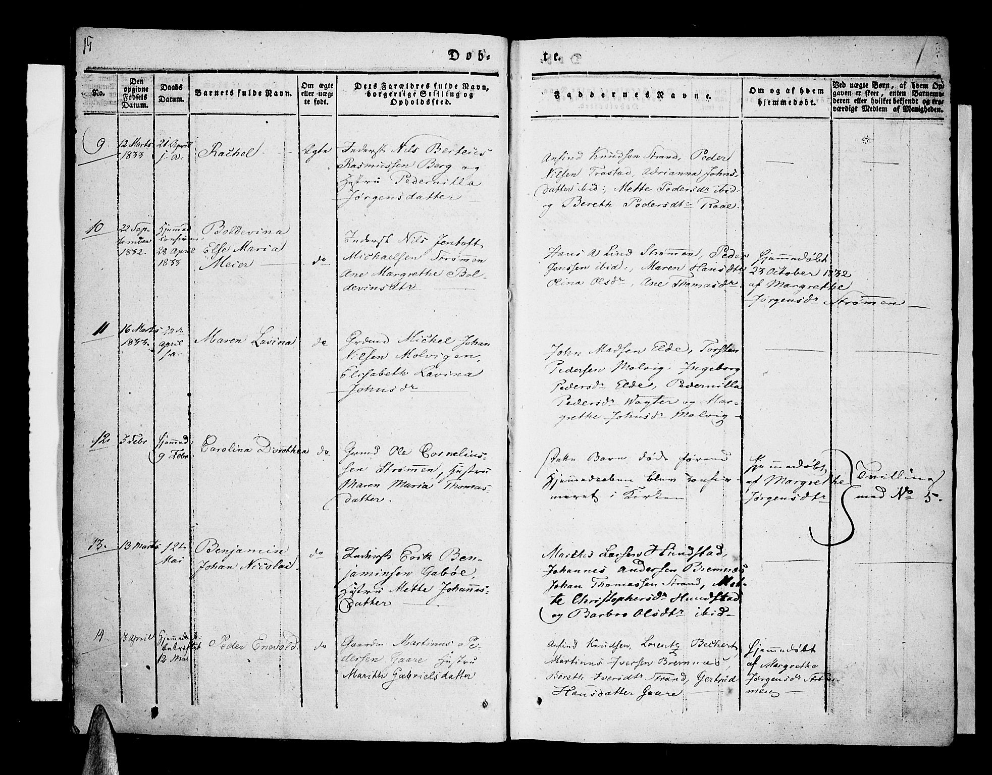 Kvæfjord sokneprestkontor, AV/SATØ-S-1323/G/Ga/Gaa/L0003kirke: Parish register (official) no. 3, 1830-1857, p. 15