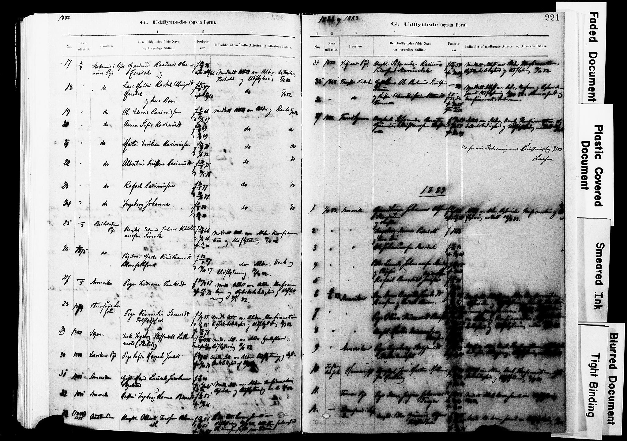 Ministerialprotokoller, klokkerbøker og fødselsregistre - Nord-Trøndelag, SAT/A-1458/744/L0420: Parish register (official) no. 744A04, 1882-1904, p. 221