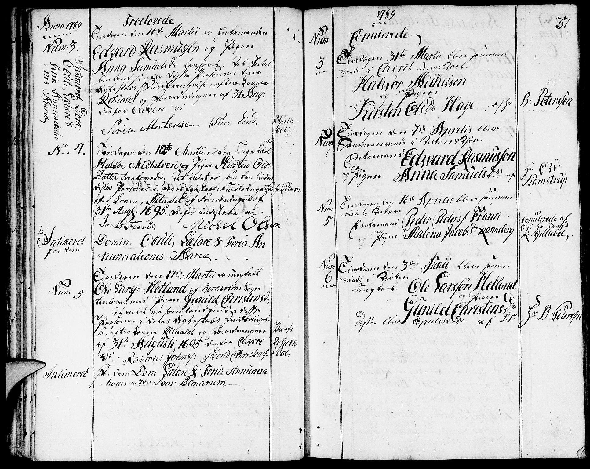 Domkirken sokneprestkontor, AV/SAST-A-101812/001/30/30BA/L0006: Parish register (official) no. A 6, 1783-1815, p. 37