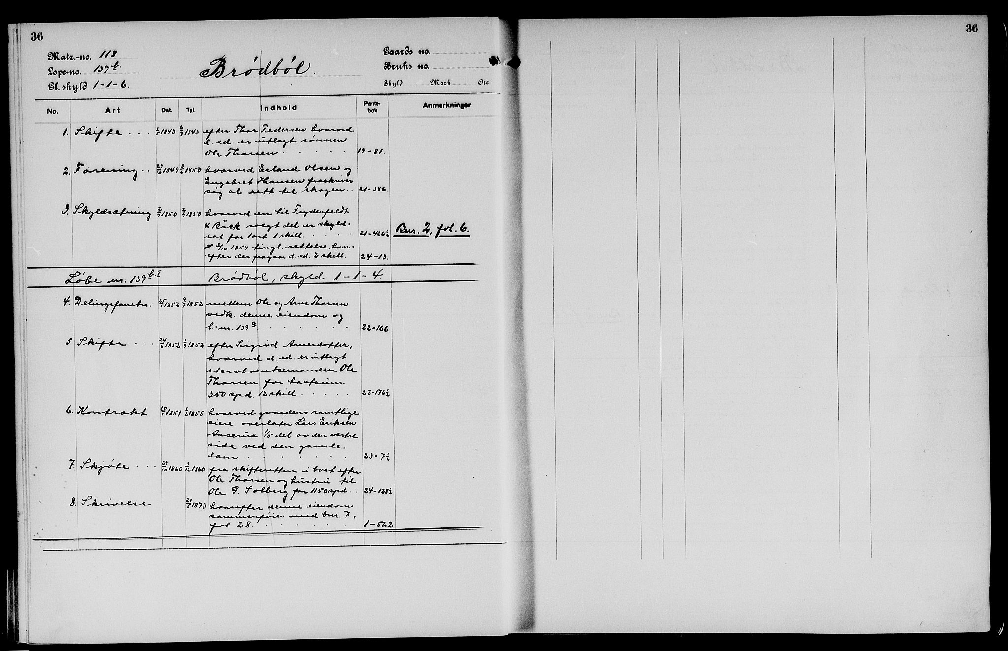 Vinger og Odal sorenskriveri, SAH/TING-022/H/Ha/Hac/Hacc/L0009: Mortgage register no. 3.9, 1923, p. 36