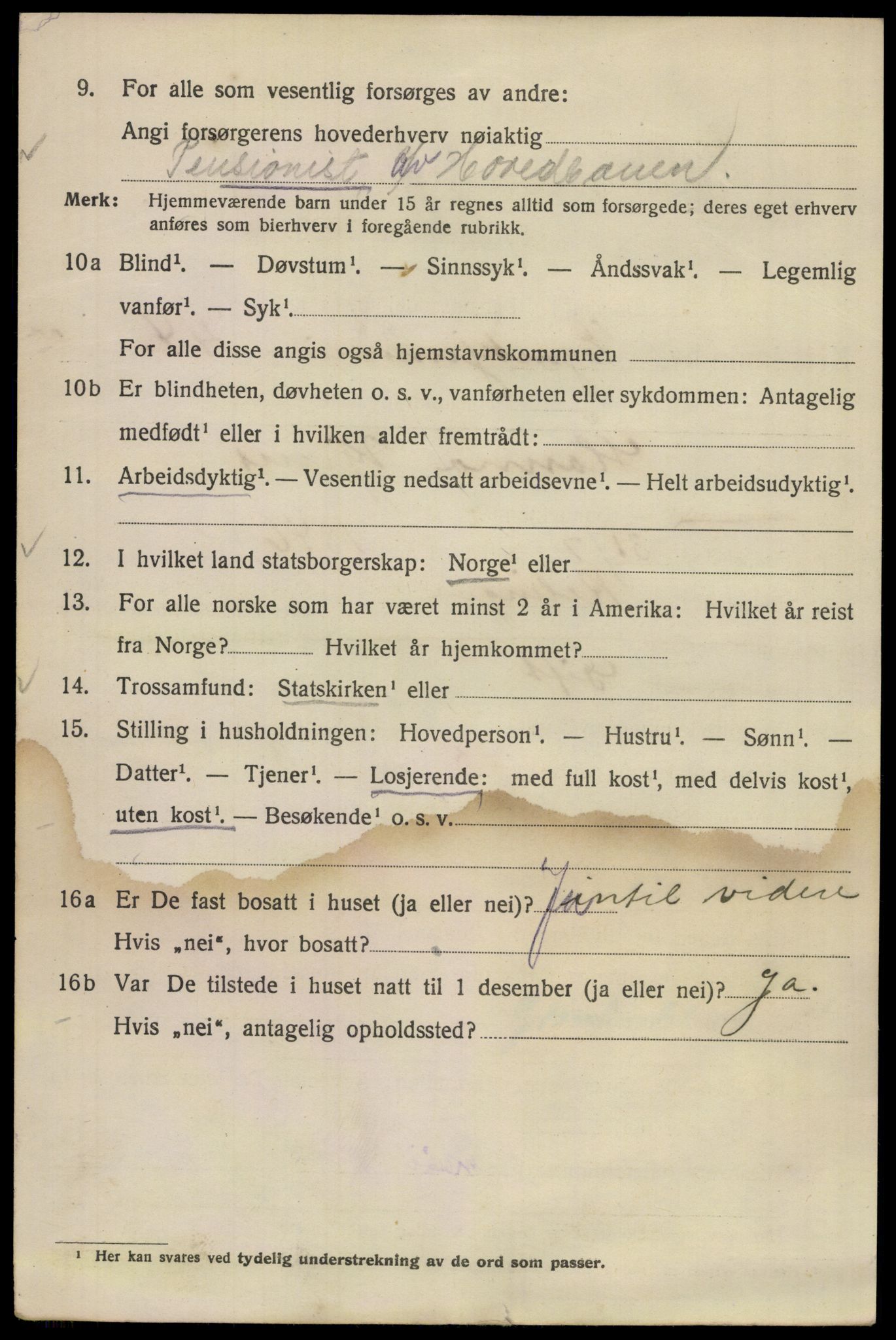 SAO, 1920 census for Kristiania, 1920, p. 210330