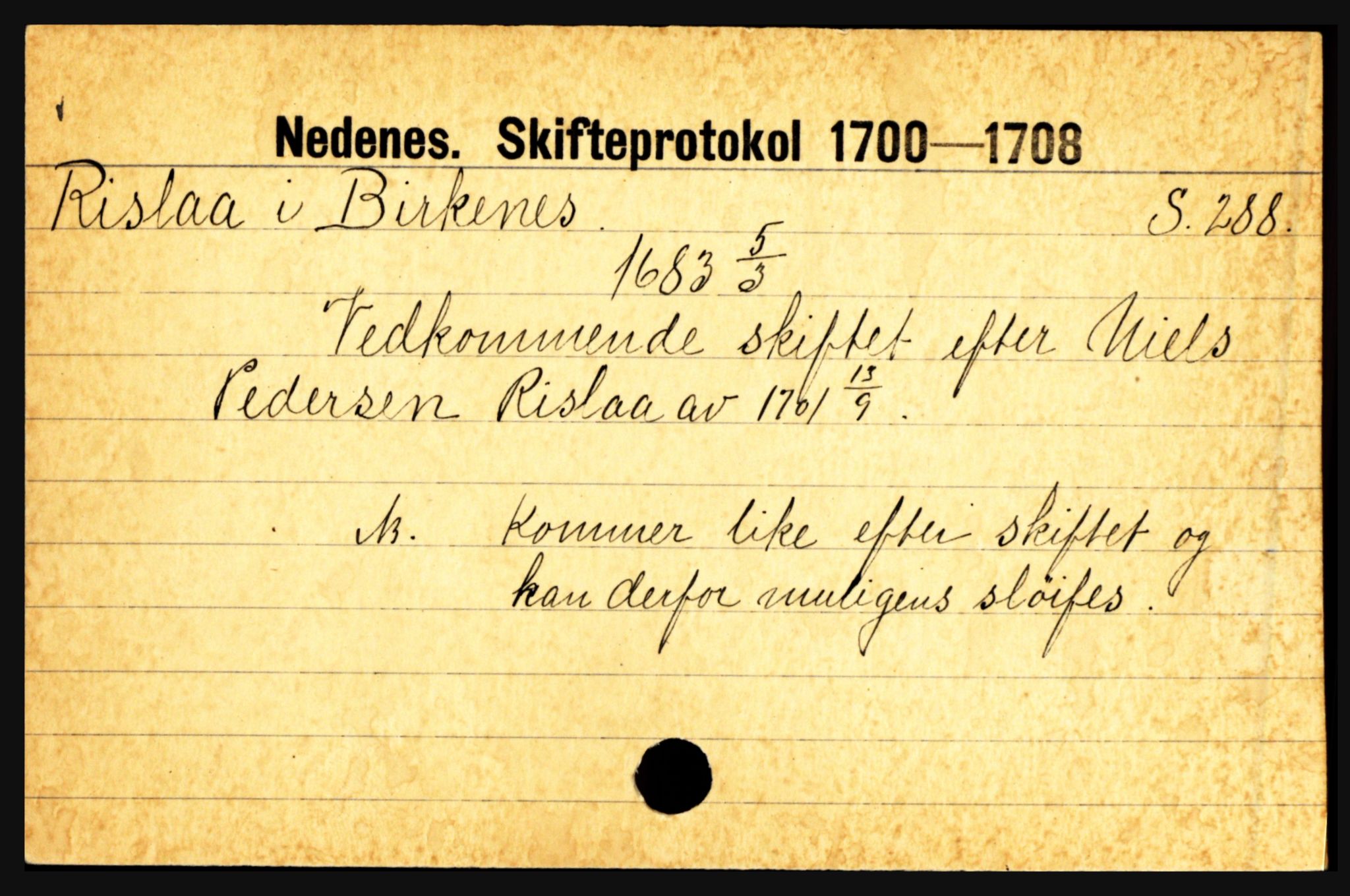 Nedenes sorenskriveri før 1824, AV/SAK-1221-0007/H, p. 23895