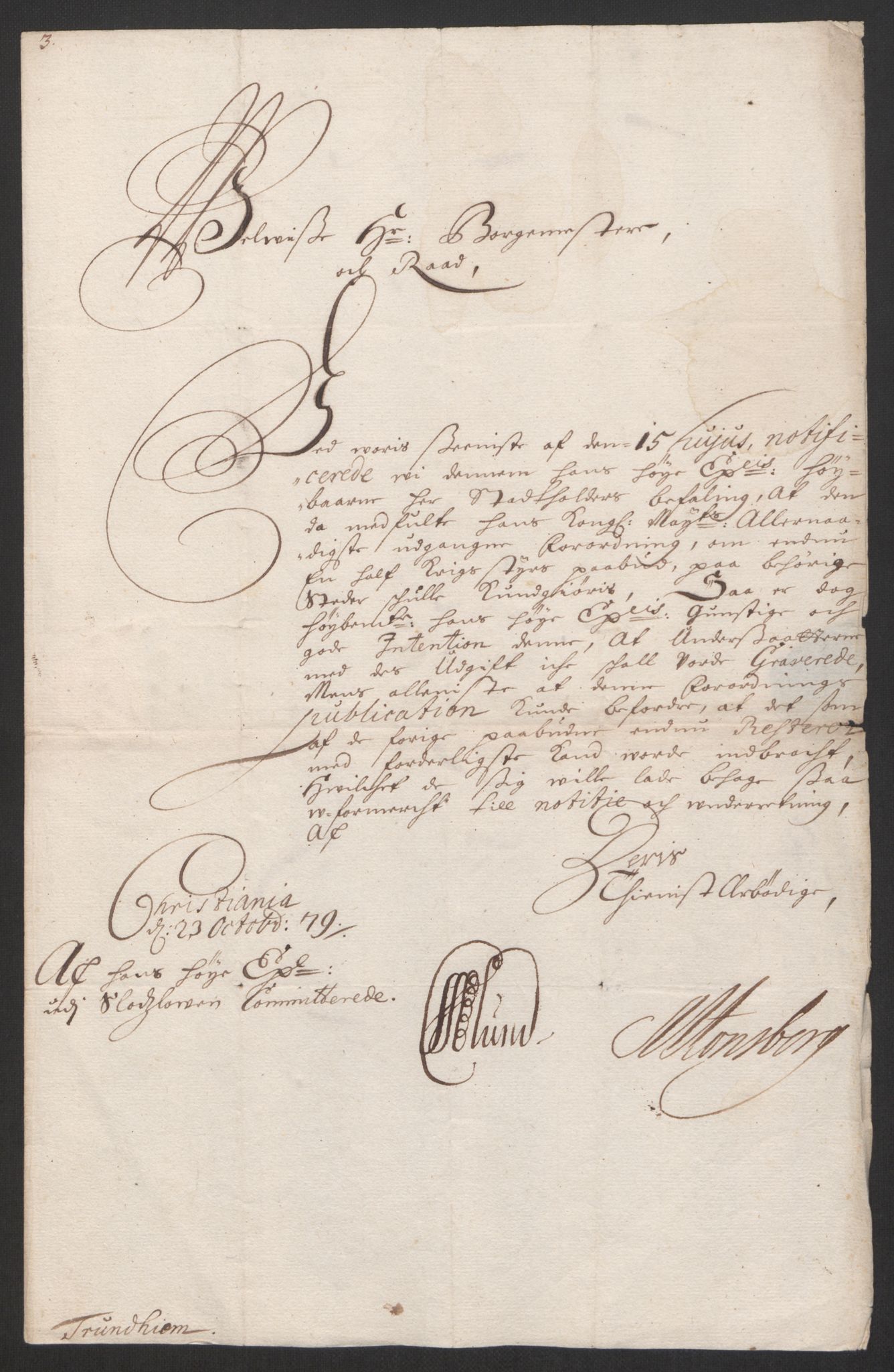 Rentekammeret inntil 1814, Reviderte regnskaper, Byregnskaper, AV/RA-EA-4066/R/Rs/L0504: [S1] Kontribusjonsregnskap, 1631-1684, p. 85