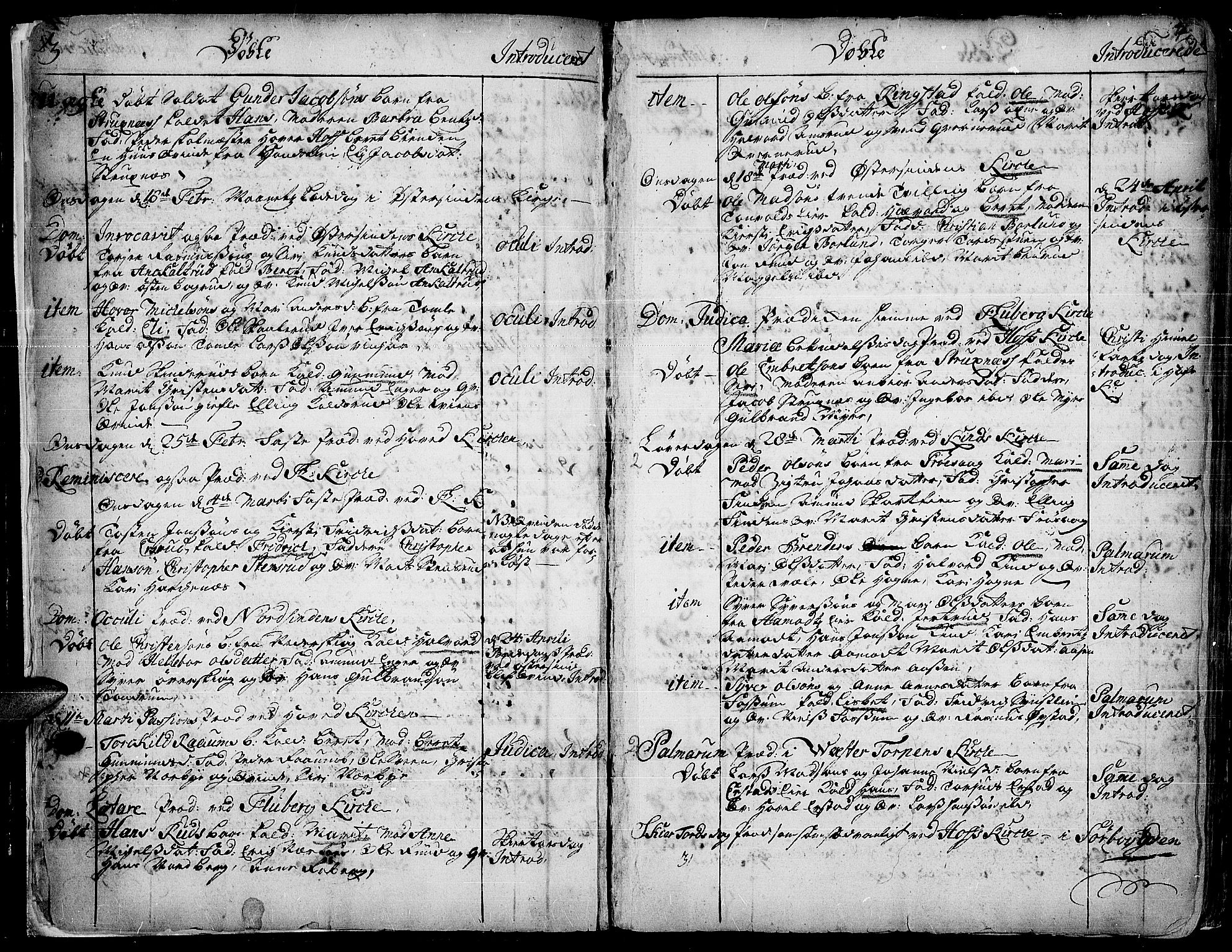 Land prestekontor, SAH/PREST-120/H/Ha/Haa/L0002: Parish register (official) no. 2, 1733-1764, p. 3-4