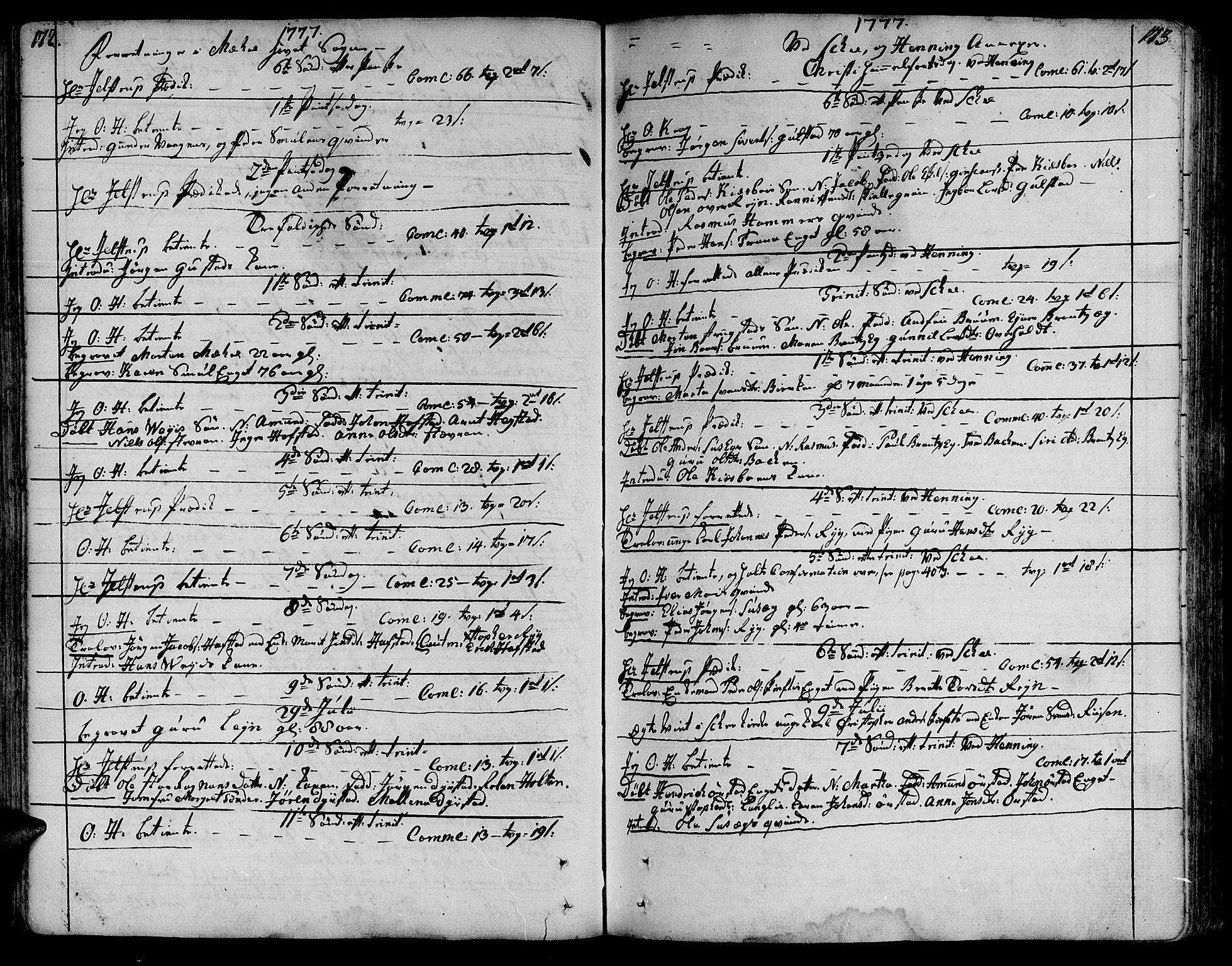 Ministerialprotokoller, klokkerbøker og fødselsregistre - Nord-Trøndelag, SAT/A-1458/735/L0331: Parish register (official) no. 735A02, 1762-1794, p. 172-173