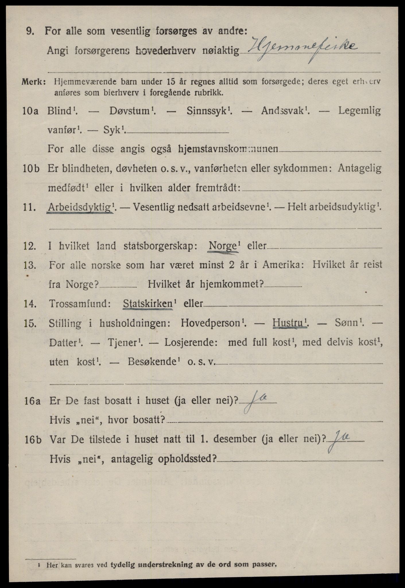 SAT, 1920 census for Aure, 1920, p. 4531