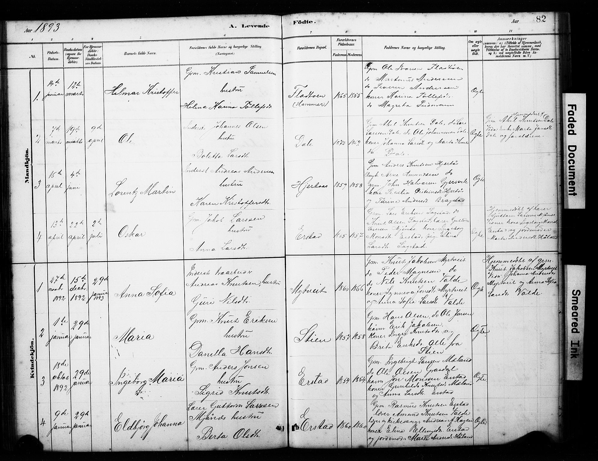 Alversund Sokneprestembete, SAB/A-73901/H/Ha/Hab: Parish register (copy) no. C 3, 1881-1894, p. 82