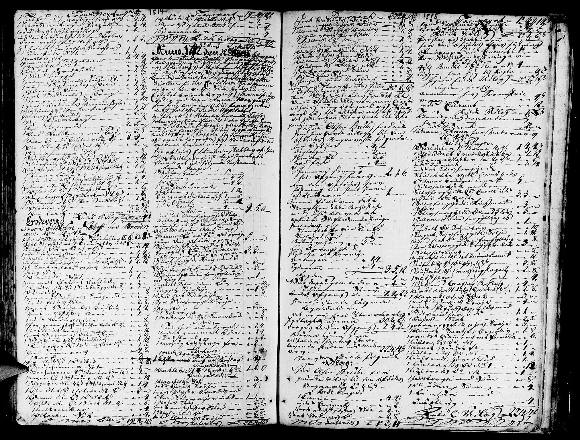 Ytre Sogn tingrett, AV/SAB-A-2601/1/H/Ha/L0009b: Skifteprotokoll, 1772-1782, p. 1514-1515