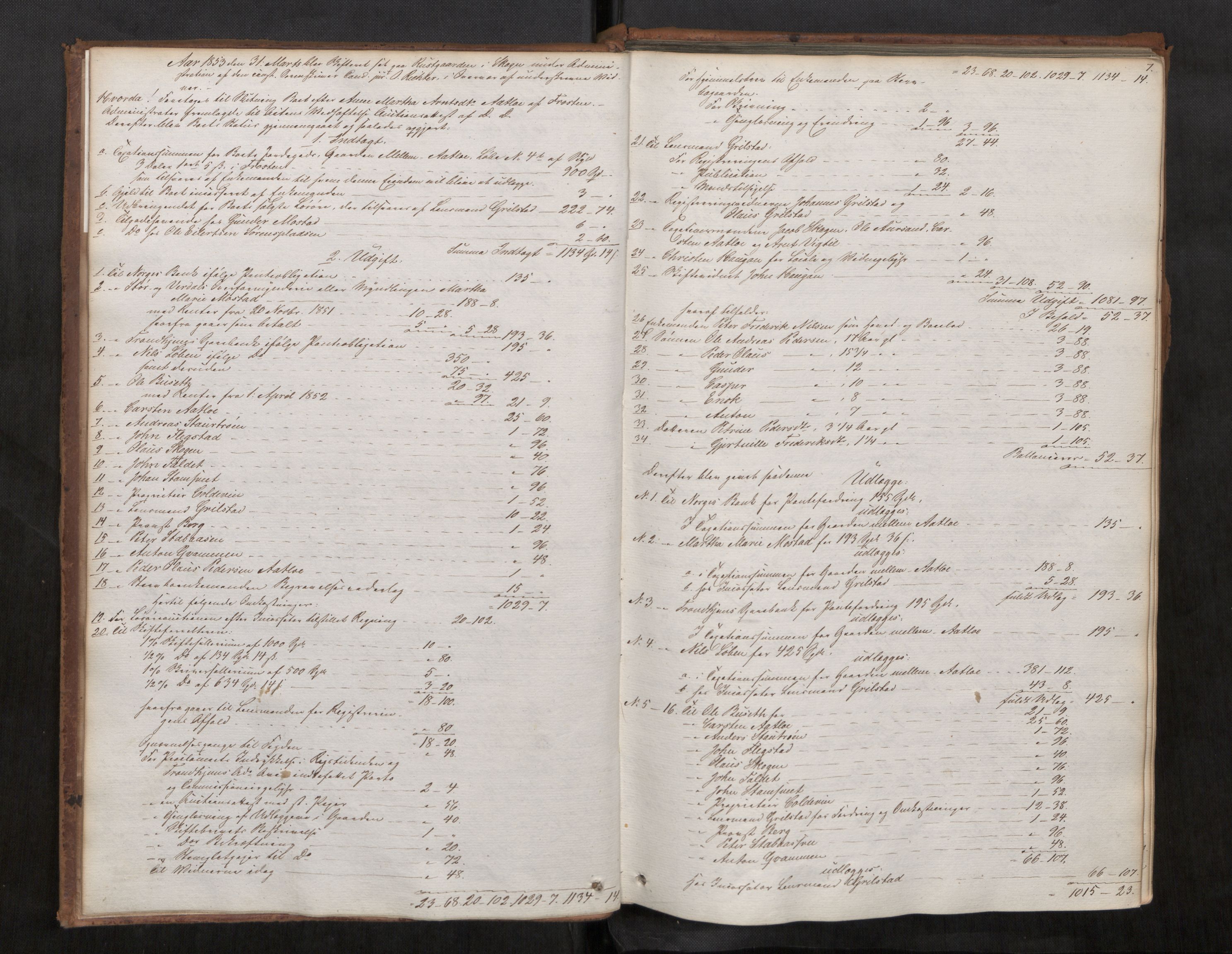 Stjør- og Verdal sorenskriveri, AV/SAT-A-4167/1/3/3A/L0040: Skifteslutningsprotokoll, 1853-1857, p. 7