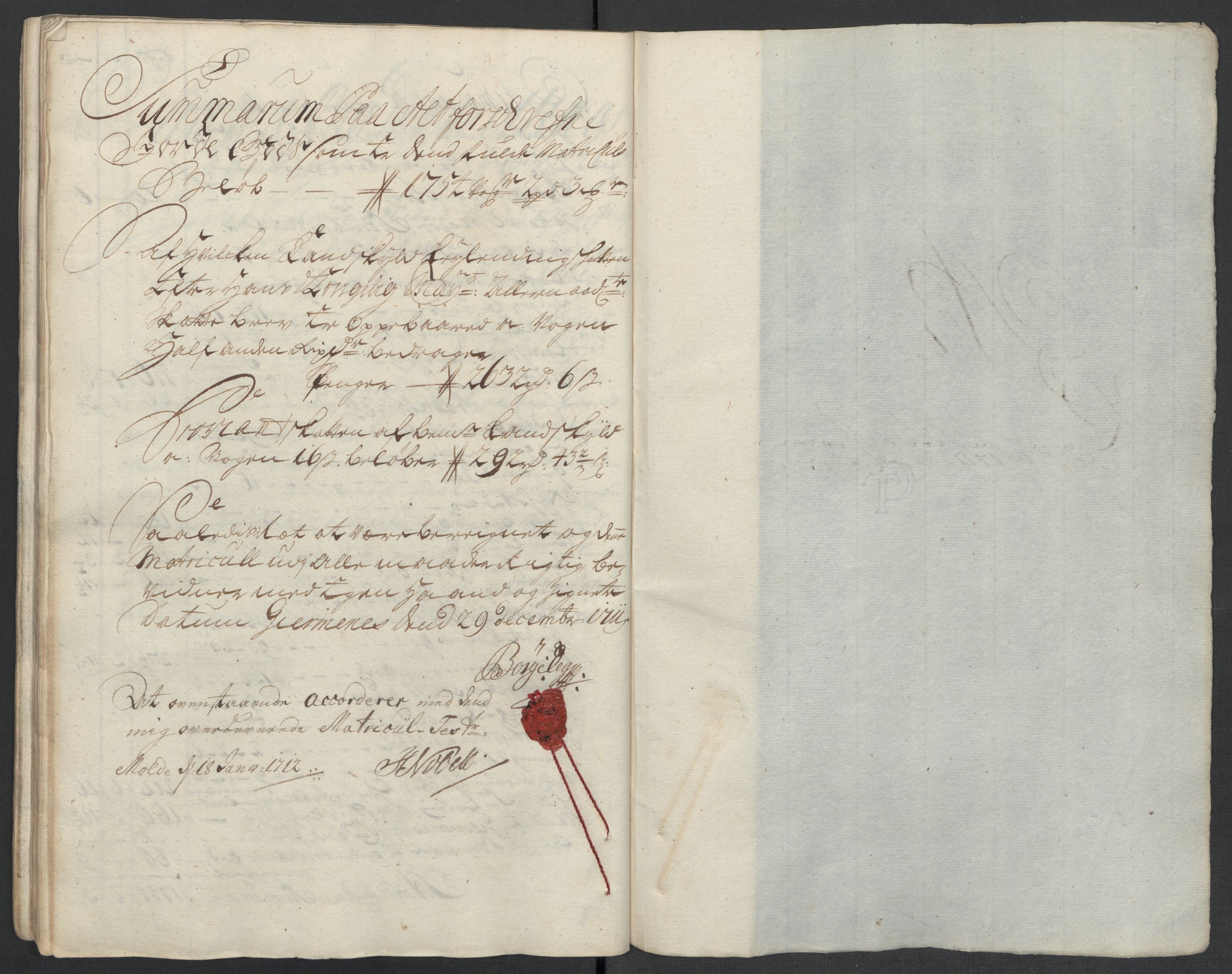 Rentekammeret inntil 1814, Reviderte regnskaper, Fogderegnskap, AV/RA-EA-4092/R55/L3660: Fogderegnskap Romsdal, 1711, p. 80