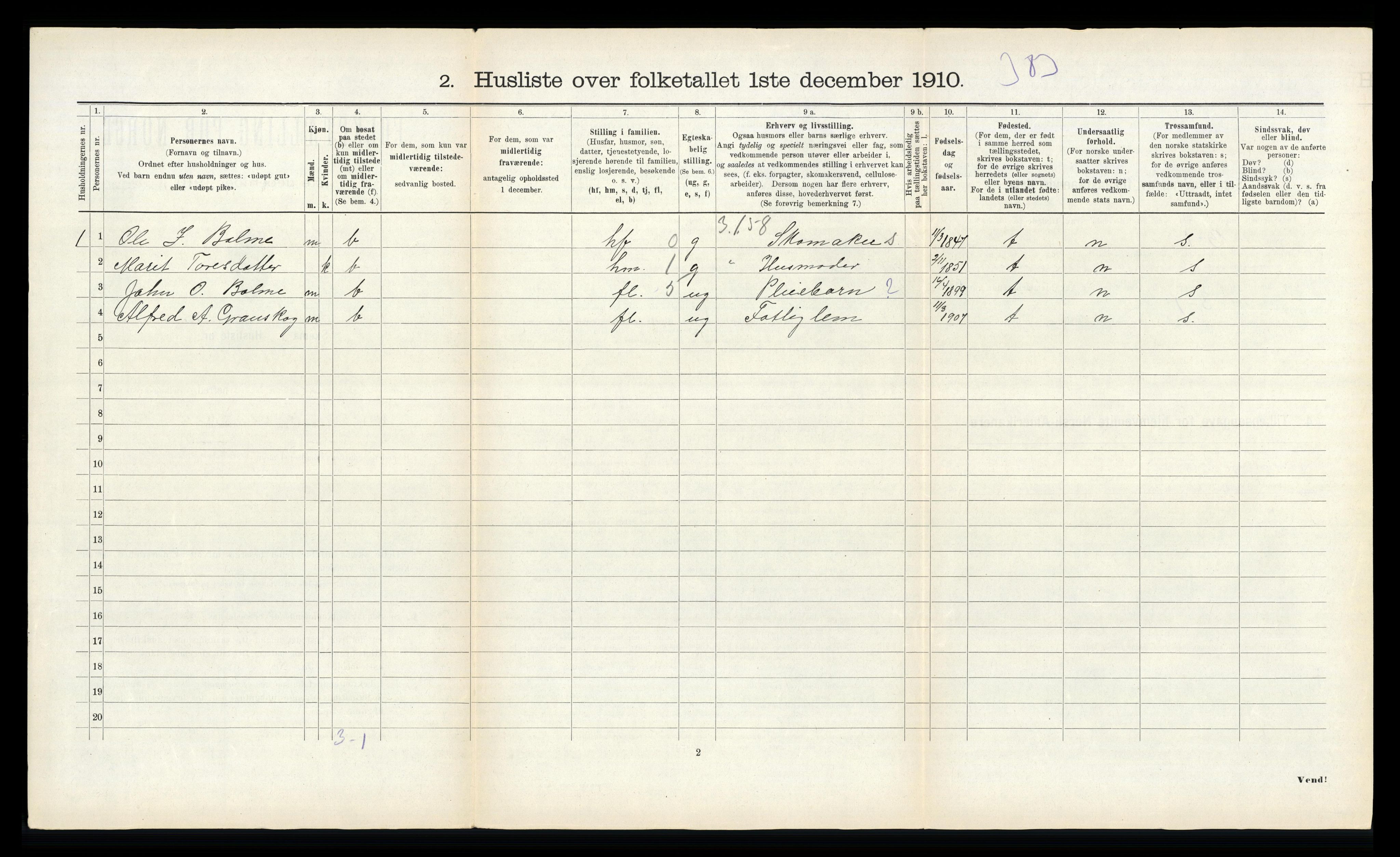 RA, 1910 census for Rindal, 1910, p. 754