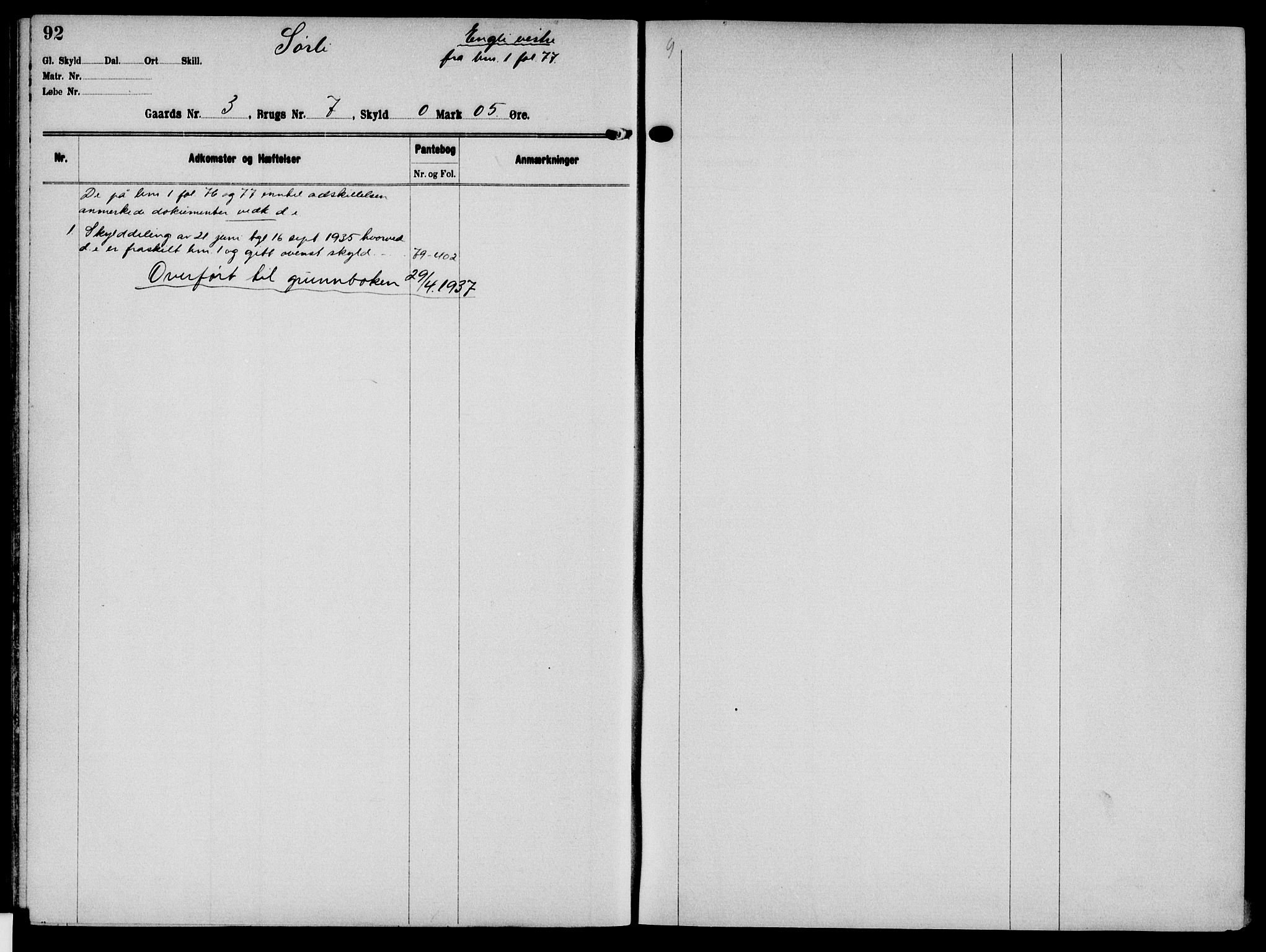 Solør tingrett, AV/SAH-TING-008/H/Ha/Hak/L0001: Mortgage register no. I, 1900-1935, p. 92