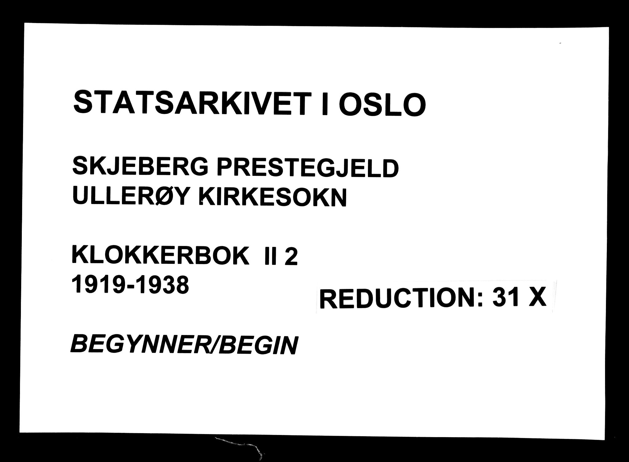 Skjeberg prestekontor Kirkebøker, AV/SAO-A-10923/G/Gb/L0002: Parish register (copy) no. II 2, 1919-1938