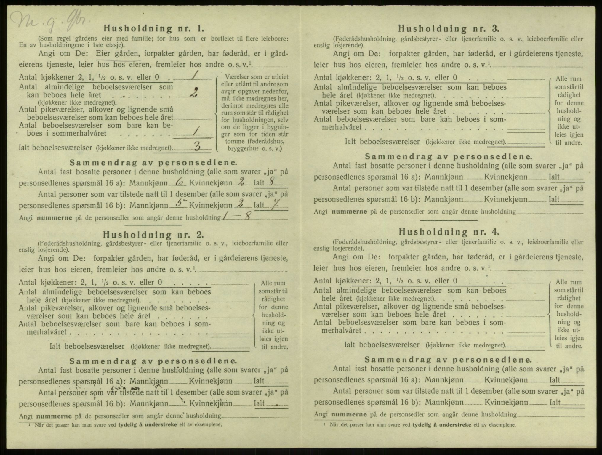 SAB, 1920 census for Alversund, 1920, p. 577