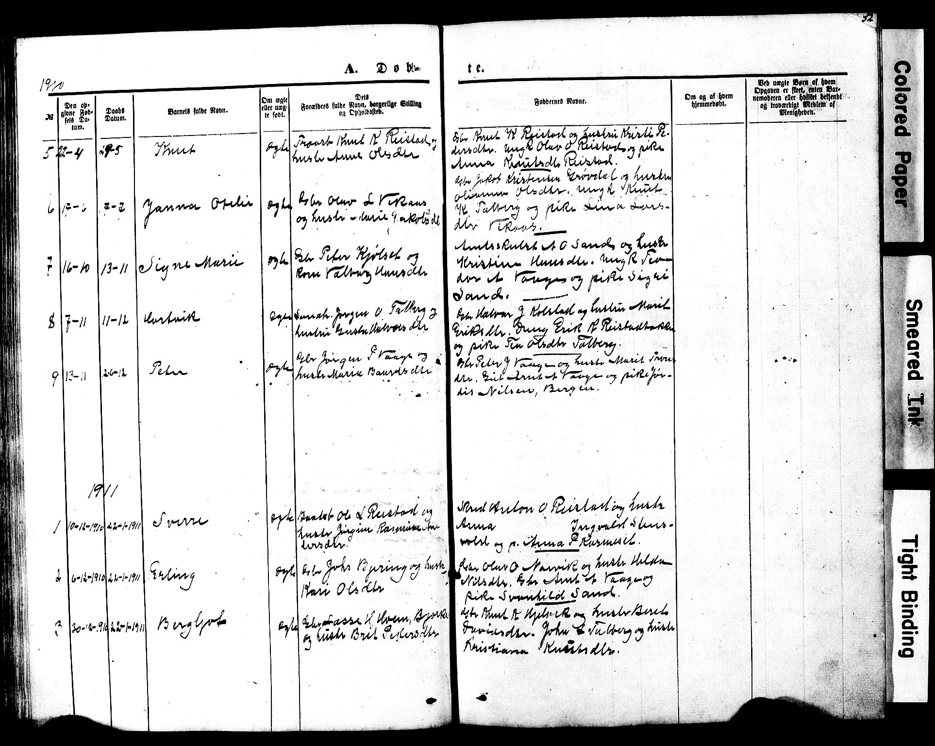 Ministerialprotokoller, klokkerbøker og fødselsregistre - Møre og Romsdal, SAT/A-1454/550/L0618: Parish register (copy) no. 550C01, 1870-1927, p. 52