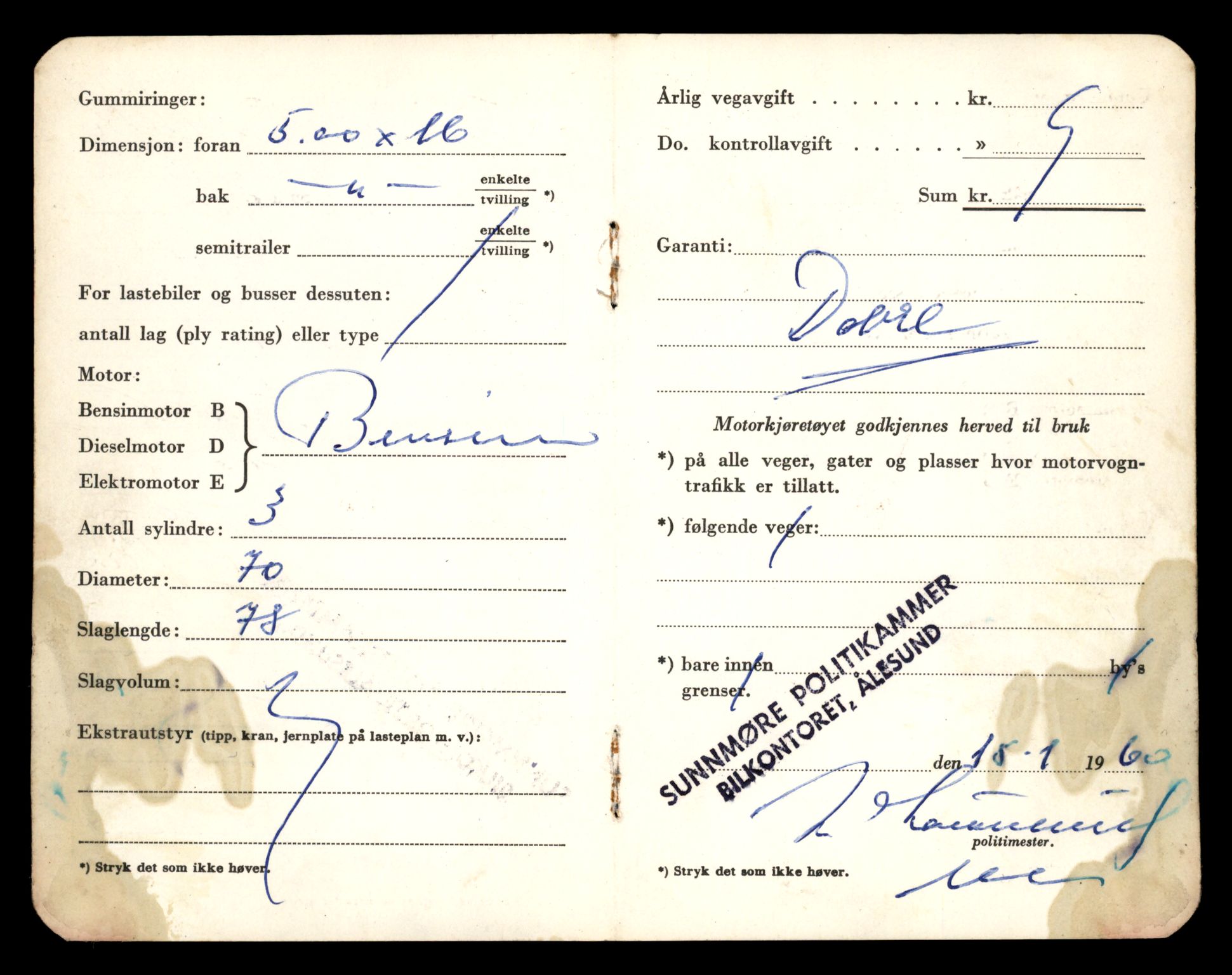 Møre og Romsdal vegkontor - Ålesund trafikkstasjon, AV/SAT-A-4099/F/Fe/L0024: Registreringskort for kjøretøy T 10810 - T 10930, 1927-1998, p. 662