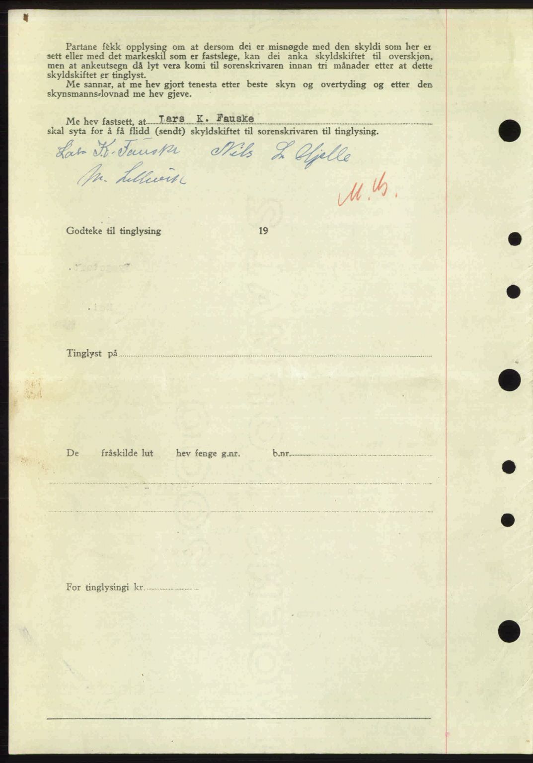 Nordre Sunnmøre sorenskriveri, AV/SAT-A-0006/1/2/2C/2Ca: Mortgage book no. A26, 1947-1948, Diary no: : 88/1948