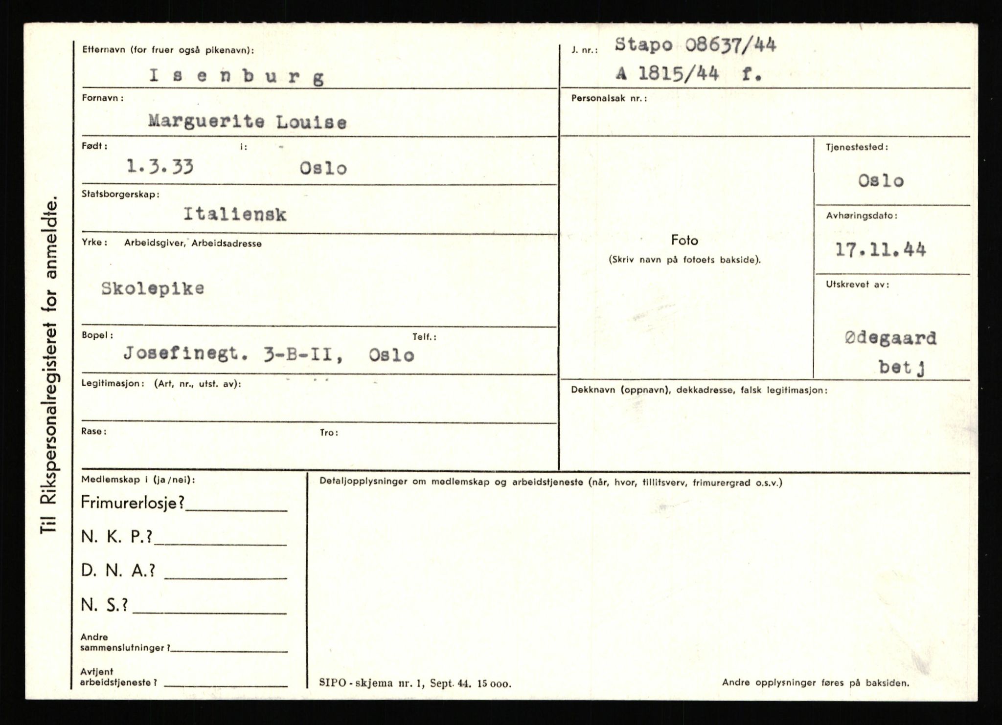 Statspolitiet - Hovedkontoret / Osloavdelingen, AV/RA-S-1329/C/Ca/L0007: Hol - Joelsen, 1943-1945, p. 2601