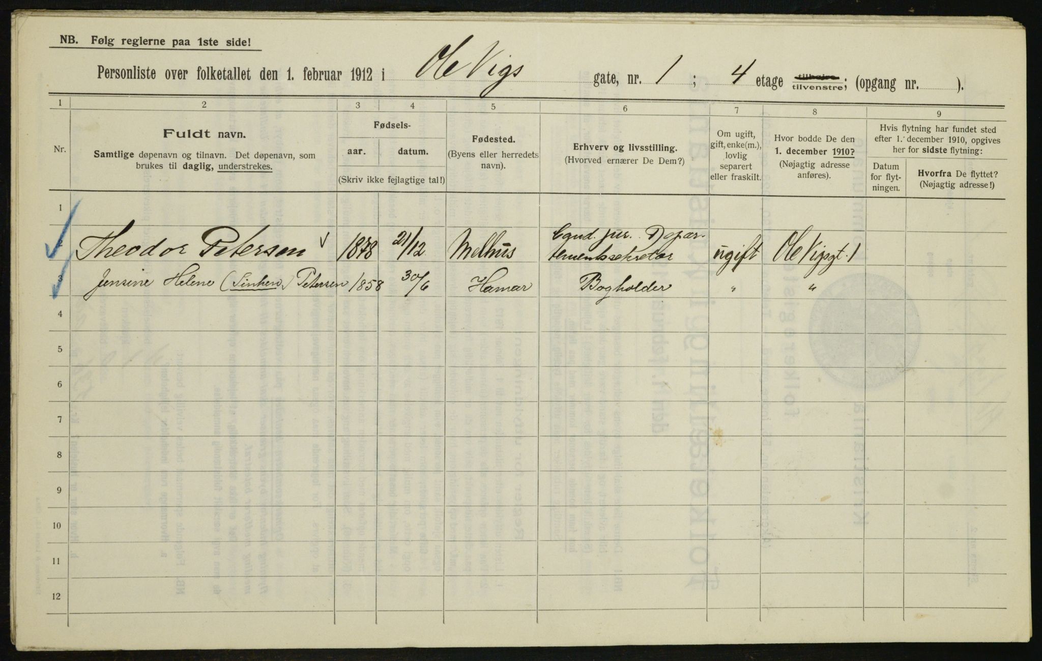 OBA, Municipal Census 1912 for Kristiania, 1912, p. 76035