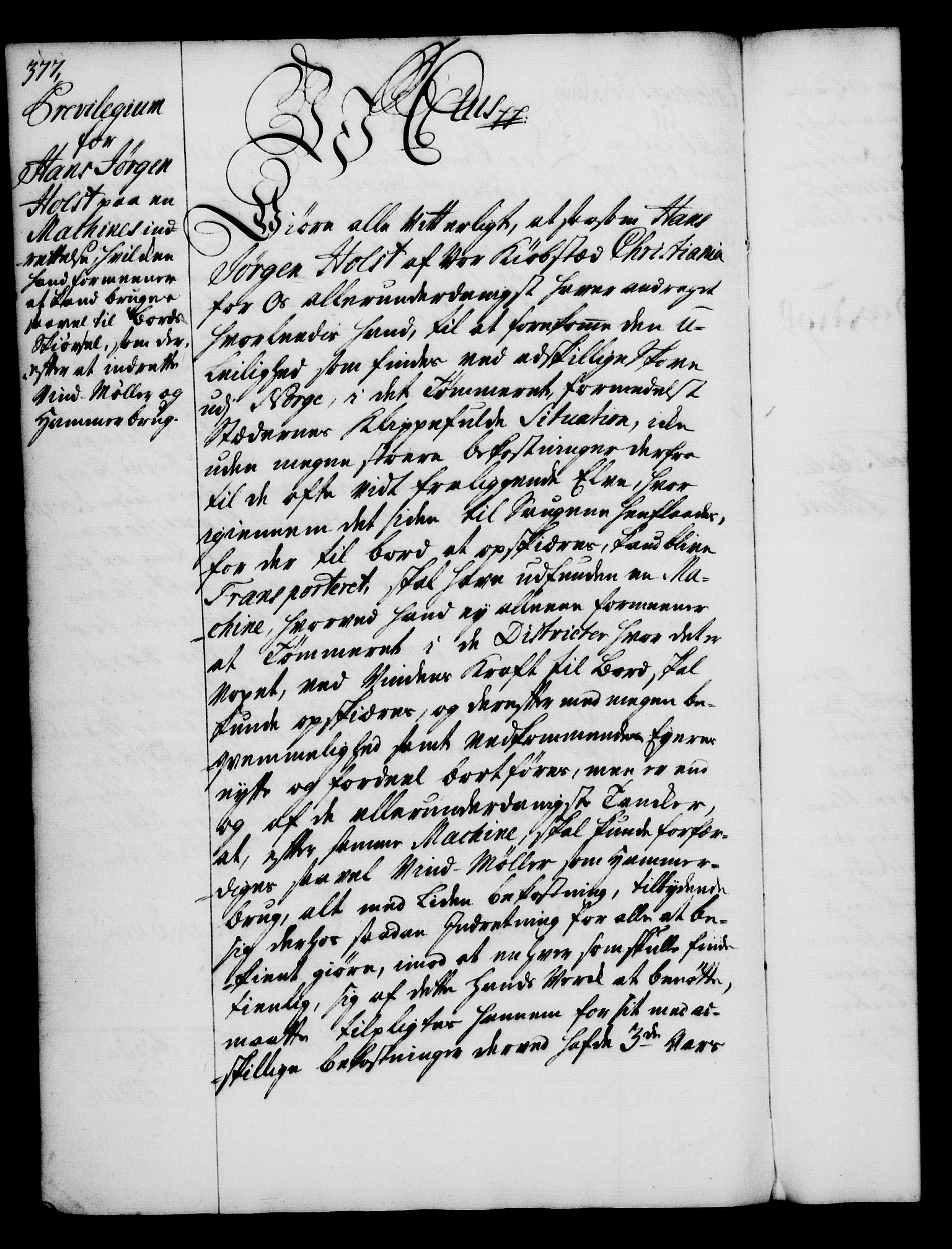 Rentekammeret, Kammerkanselliet, RA/EA-3111/G/Gg/Gga/L0005: Norsk ekspedisjonsprotokoll med register (merket RK 53.5), 1741-1749, p. 377