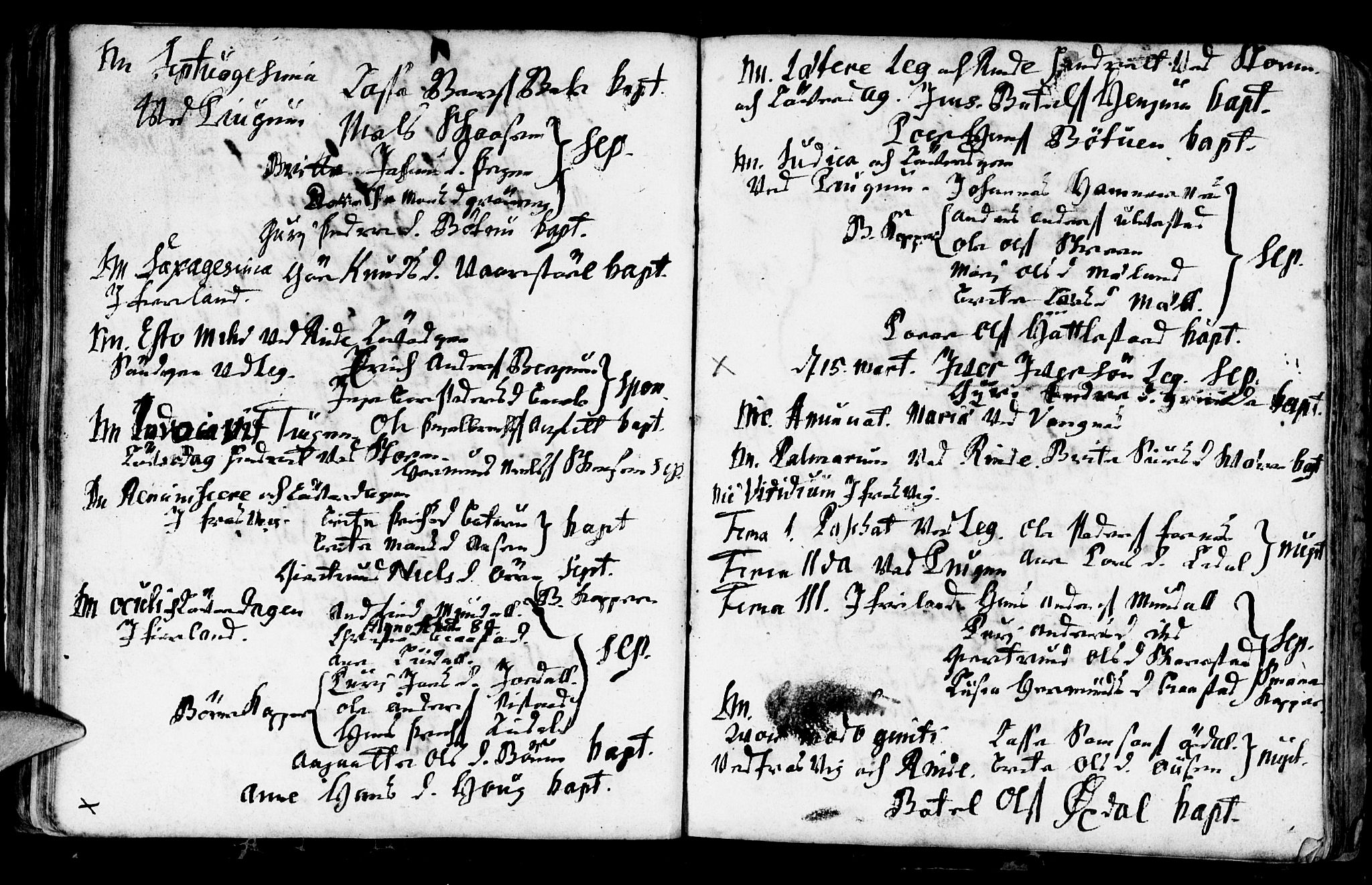 Leikanger sokneprestembete, AV/SAB-A-81001/H/Haa/Haaa/L0001: Parish register (official) no. A 1, 1690-1734, p. 94