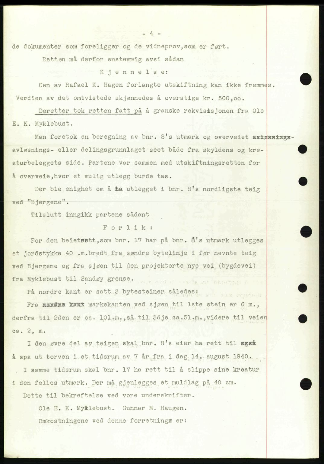 Nordre Sunnmøre sorenskriveri, AV/SAT-A-0006/1/2/2C/2Ca: Mortgage book no. A13, 1942-1942, Diary no: : 319/1942