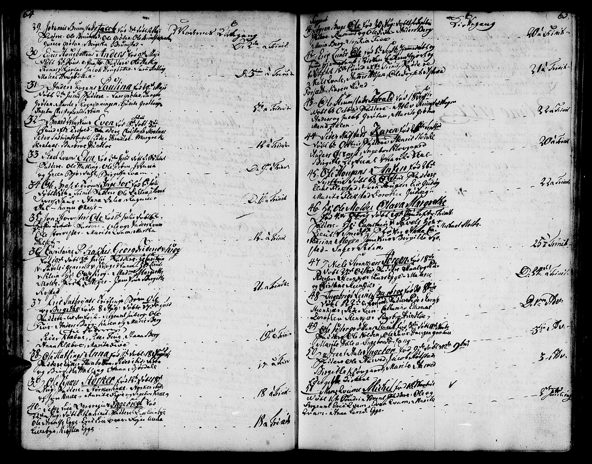 Ministerialprotokoller, klokkerbøker og fødselsregistre - Nord-Trøndelag, SAT/A-1458/746/L0440: Parish register (official) no. 746A02, 1760-1815, p. 64-65