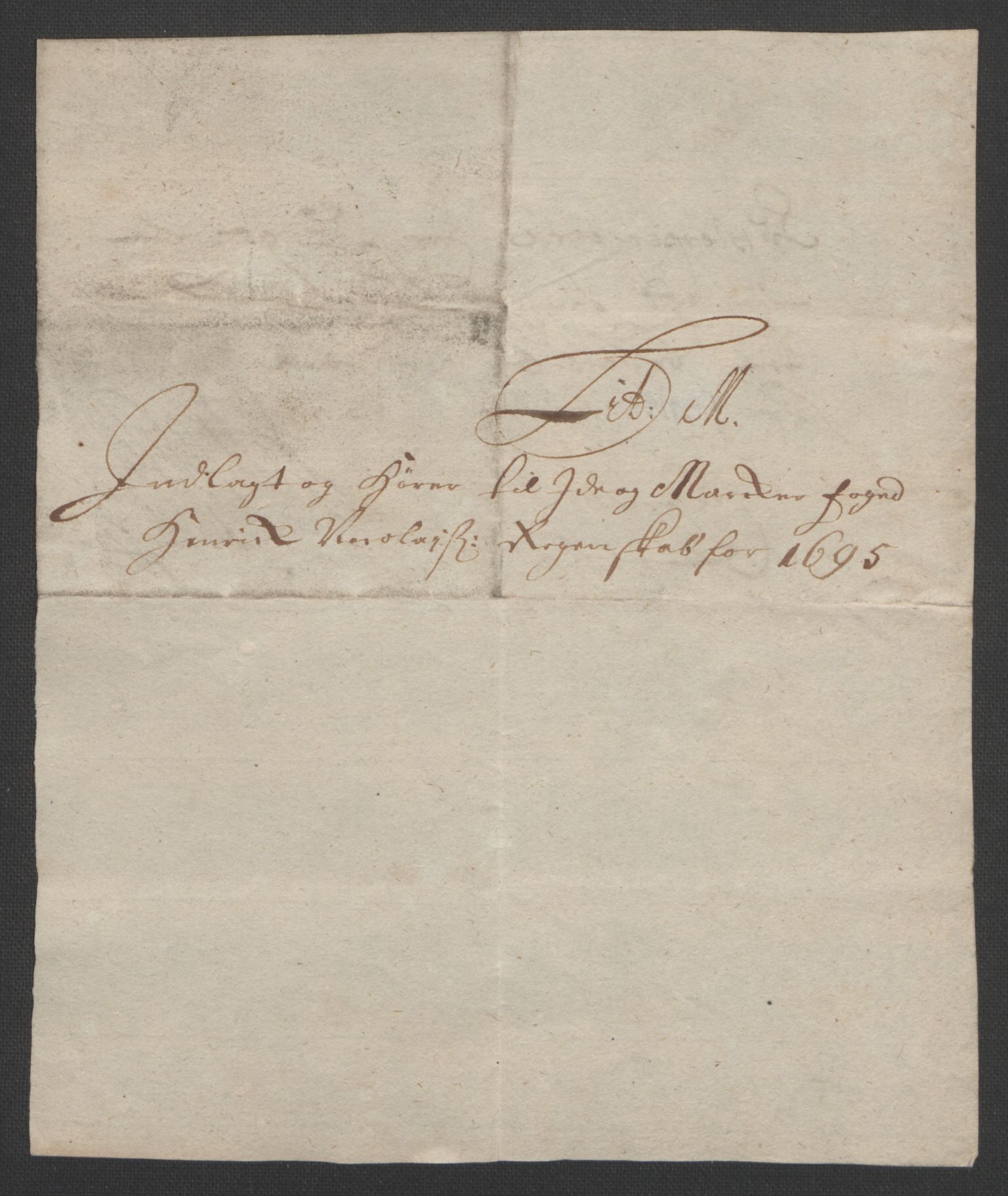 Rentekammeret inntil 1814, Reviderte regnskaper, Fogderegnskap, RA/EA-4092/R01/L0012: Fogderegnskap Idd og Marker, 1694-1695, p. 264