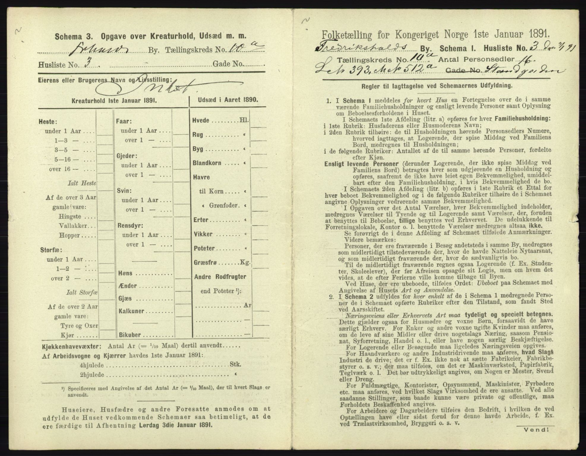 RA, 1891 census for 0101 Fredrikshald, 1891, p. 926