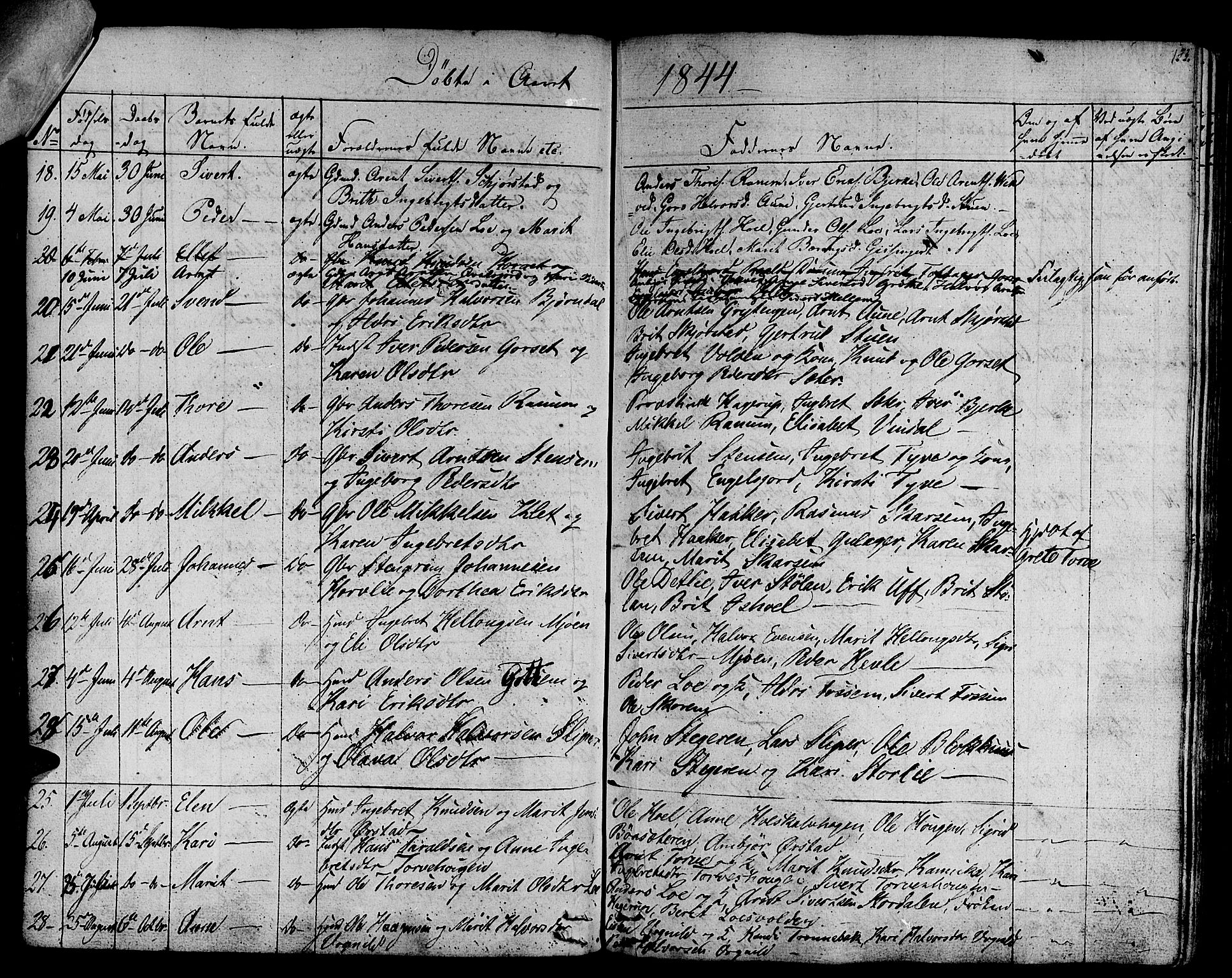 Ministerialprotokoller, klokkerbøker og fødselsregistre - Sør-Trøndelag, SAT/A-1456/678/L0897: Parish register (official) no. 678A06-07, 1821-1847, p. 153