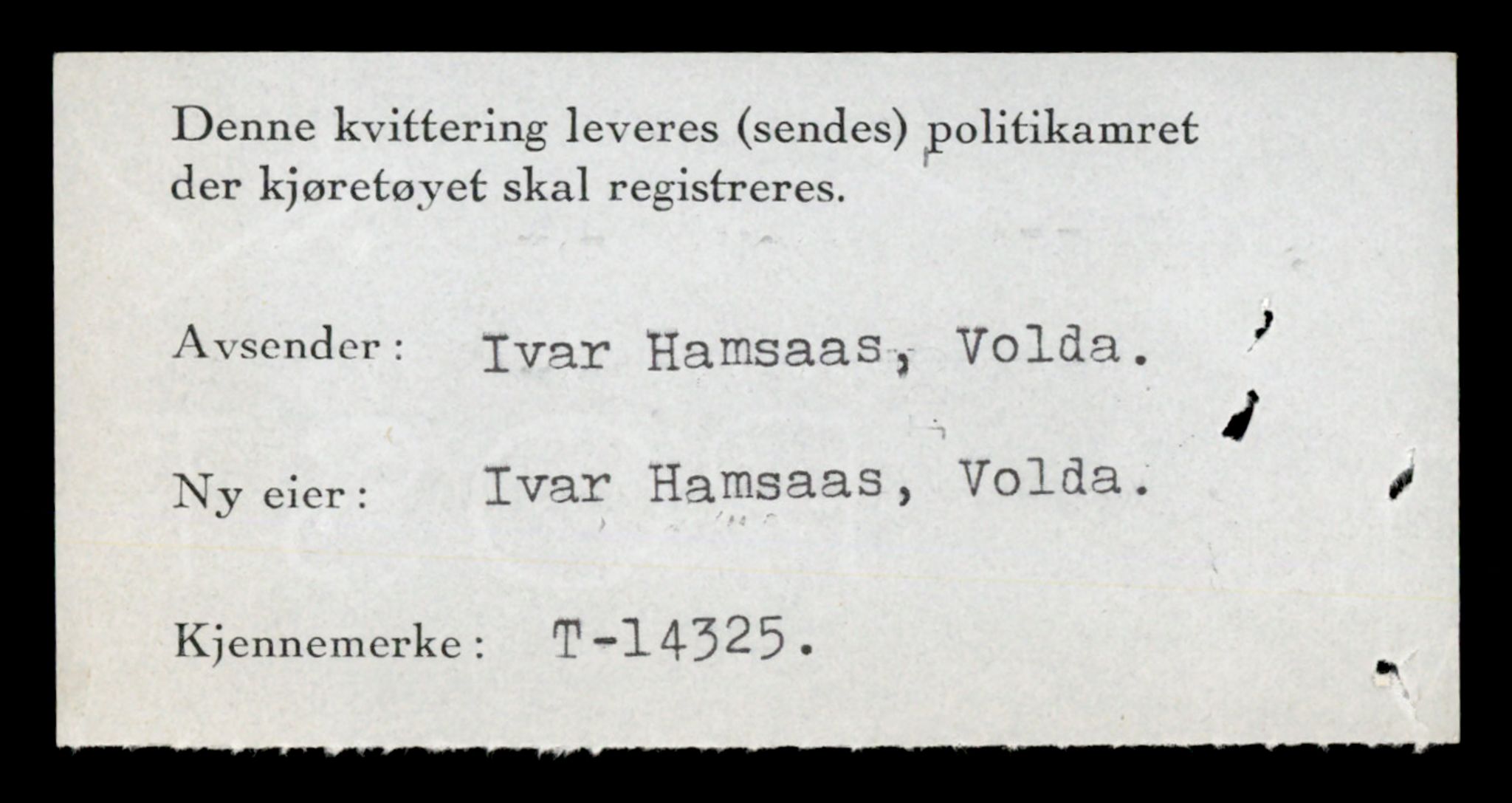 Møre og Romsdal vegkontor - Ålesund trafikkstasjon, AV/SAT-A-4099/F/Fe/L0045: Registreringskort for kjøretøy T 14320 - T 14444, 1927-1998, p. 174