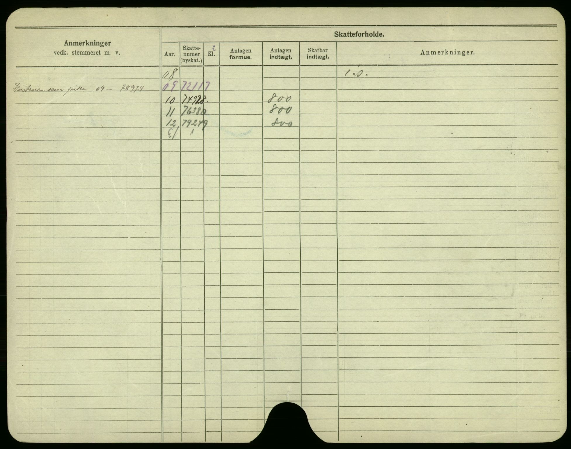 Oslo folkeregister, Registerkort, AV/SAO-A-11715/F/Fa/Fac/L0002: Menn, 1906-1914, p. 594b