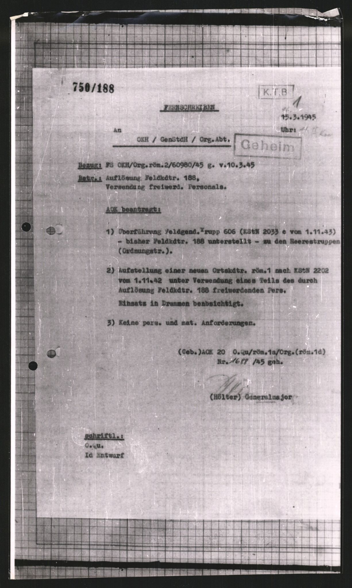 Forsvarets Overkommando. 2 kontor. Arkiv 11.4. Spredte tyske arkivsaker, AV/RA-RAFA-7031/D/Dar/Dara/L0008: Krigsdagbøker for 20. Gebirgs-Armee-Oberkommando (AOK 20), 1945, p. 507