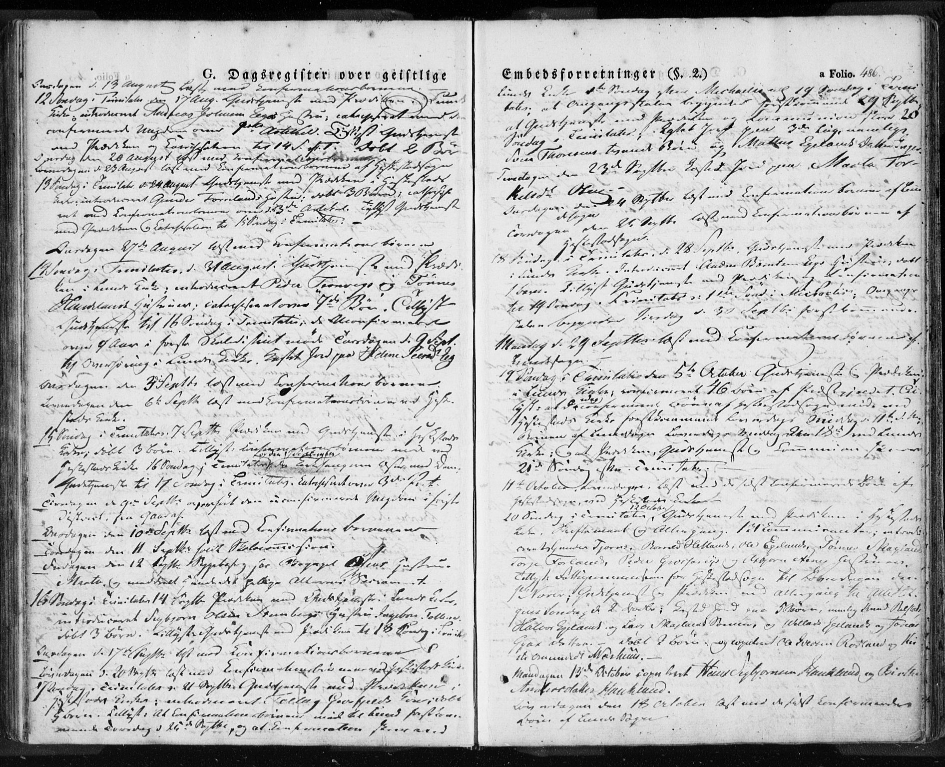 Lund sokneprestkontor, AV/SAST-A-101809/S06/L0008: Parish register (official) no. A 7.2, 1833-1854, p. 486