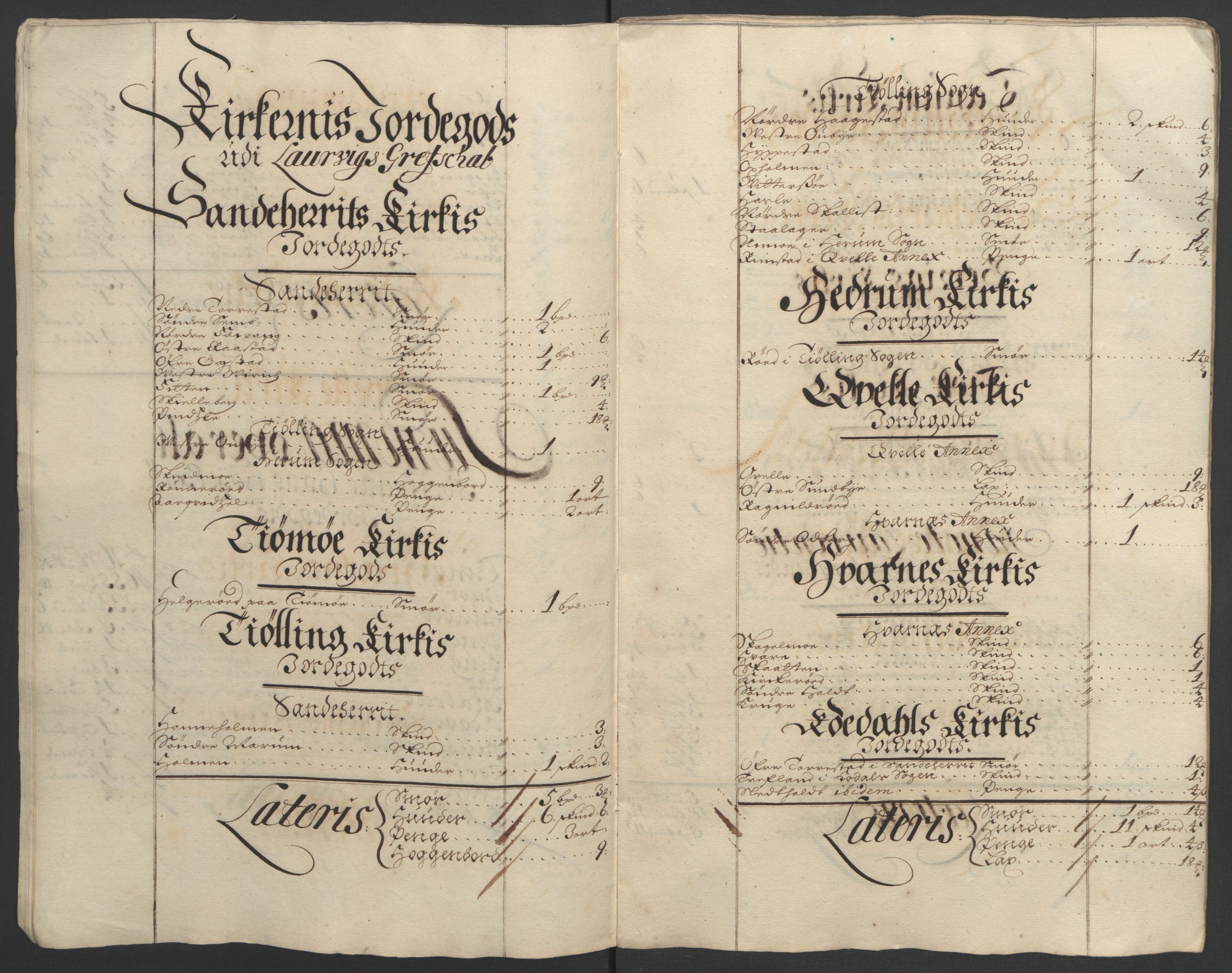 Rentekammeret inntil 1814, Reviderte regnskaper, Fogderegnskap, AV/RA-EA-4092/R33/L1974: Fogderegnskap Larvik grevskap, 1693-1695, p. 23